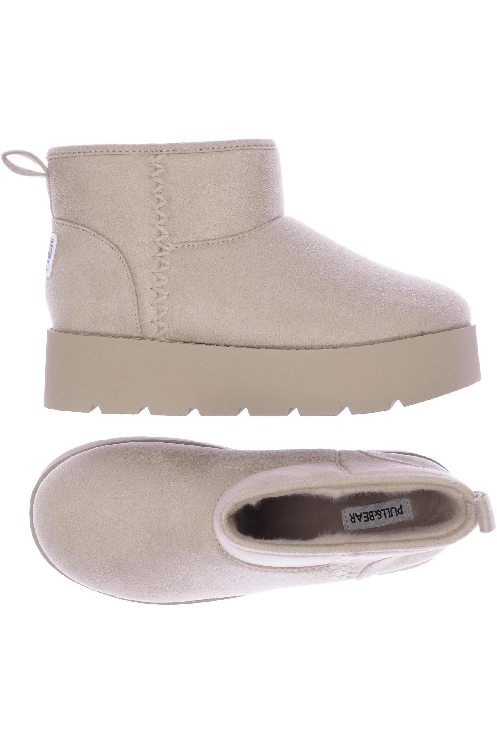 

Pull & Bear Damen Stiefelette, beige, Gr. 36