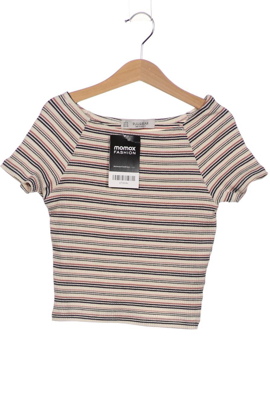 

Pull & Bear Damen T-Shirt, cremeweiß, Gr. 38
