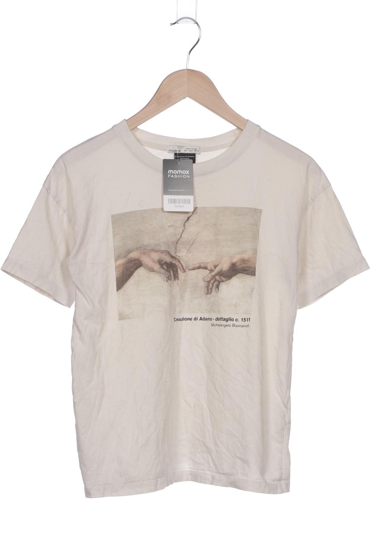 

Pull & Bear Damen T-Shirt, cremeweiß, Gr. 36