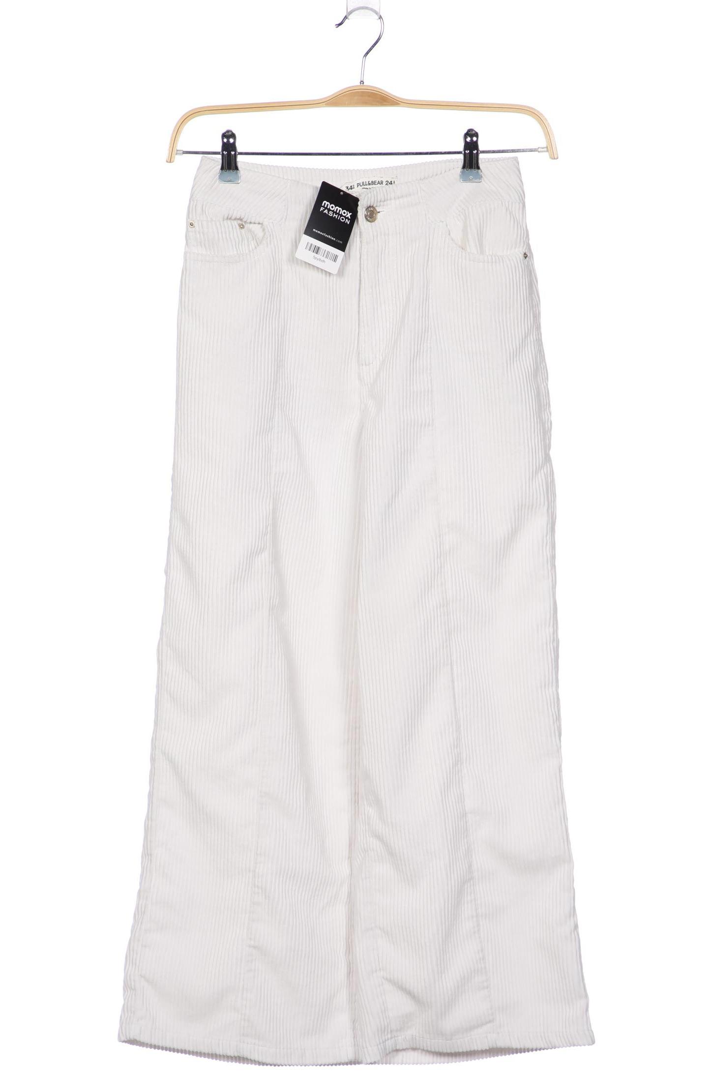 

Pull & Bear Damen Stoffhose, weiß