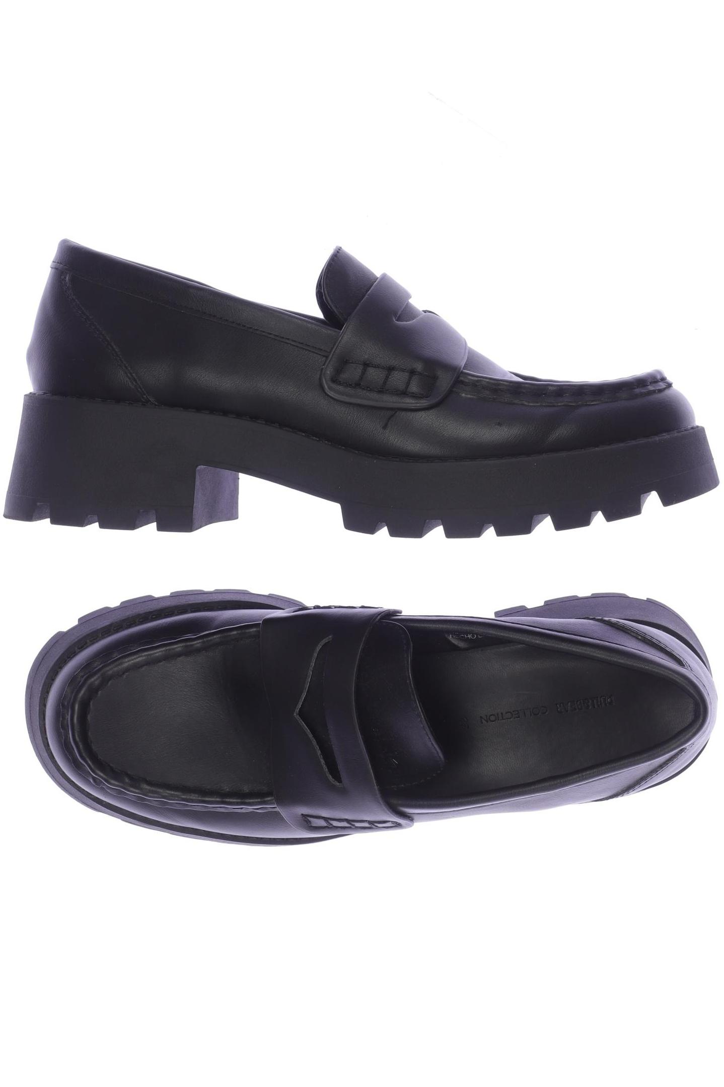 

Pull & Bear Damen Halbschuh, schwarz, Gr. 38