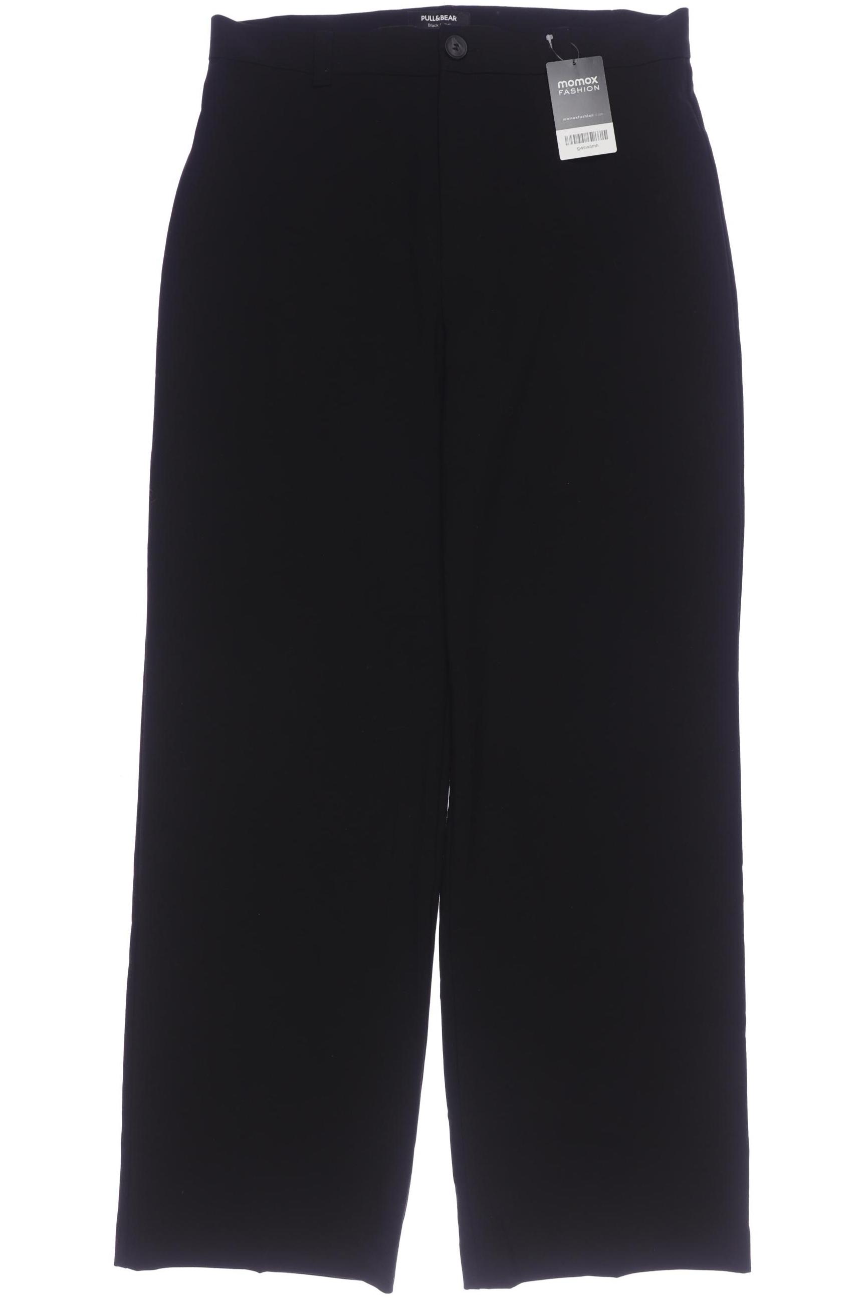 

Pull & Bear Damen Stoffhose, schwarz, Gr. 40