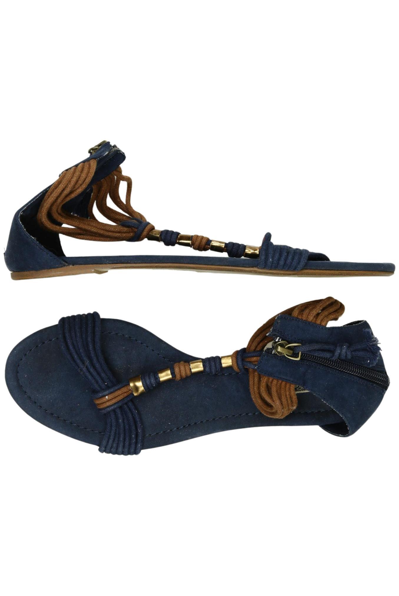 

Pull & Bear Damen Sandale, marineblau, Gr. 40