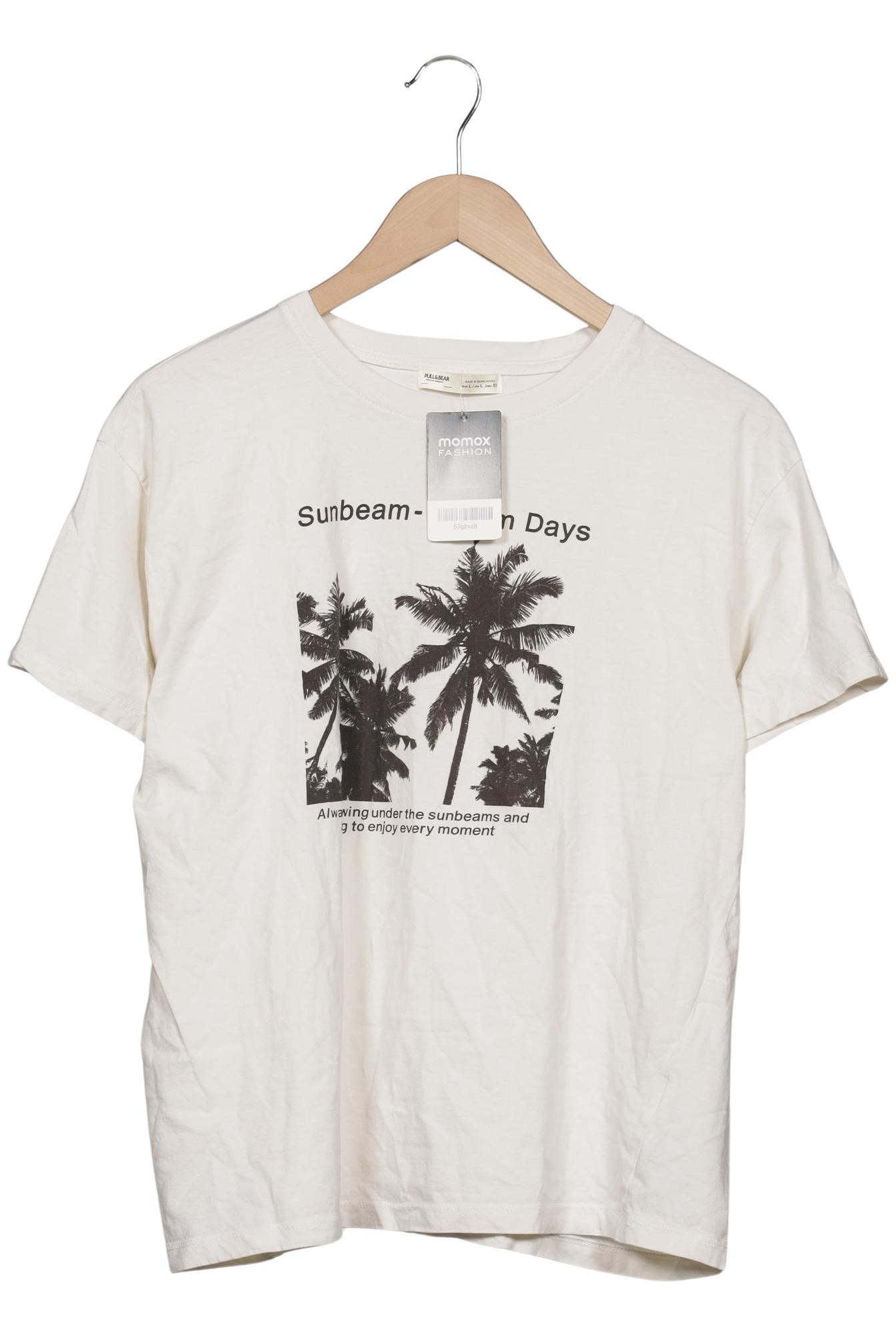 

Pull & Bear Damen T-Shirt, weiß, Gr. 42