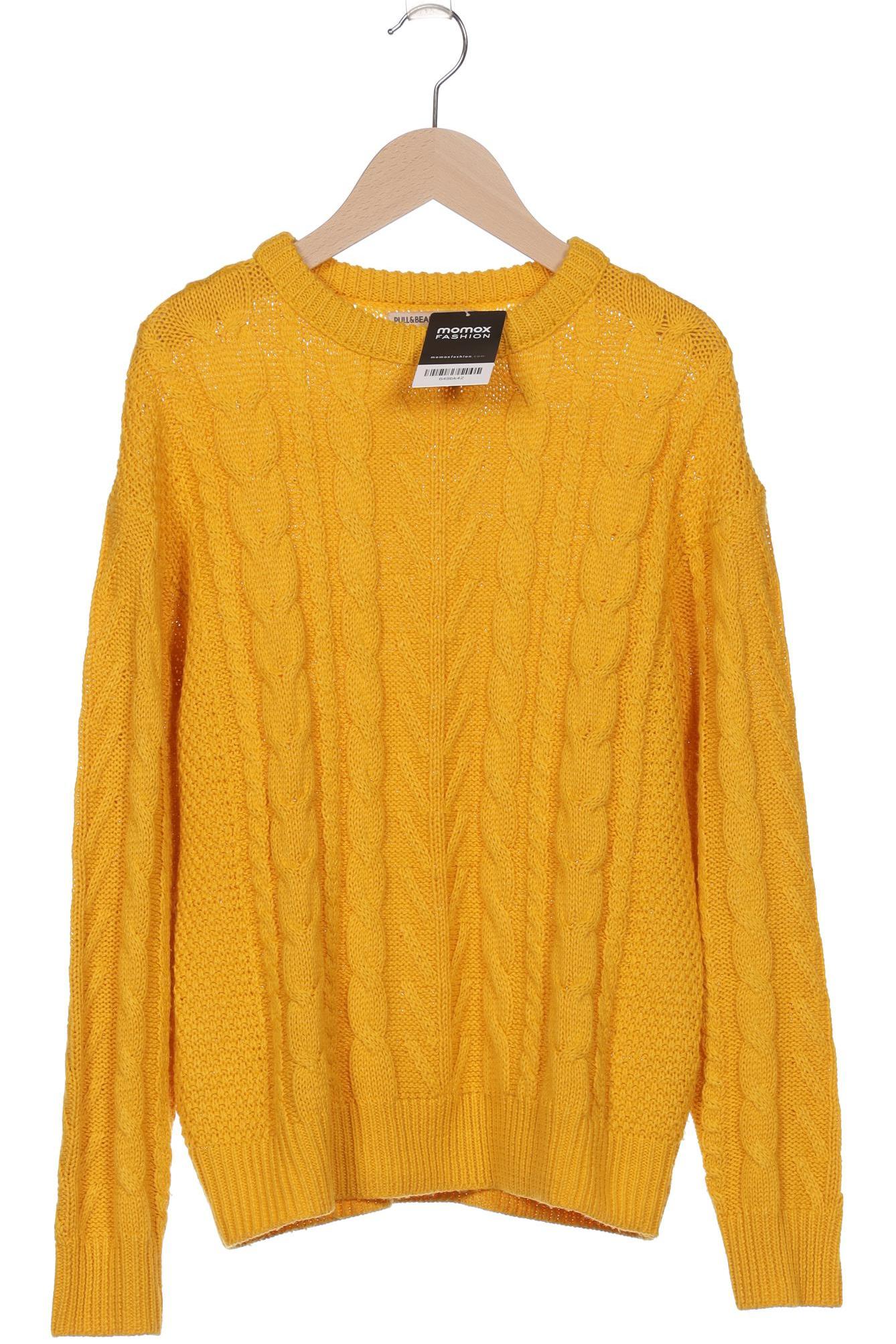 

Pull & Bear Damen Pullover, gelb, Gr. 36