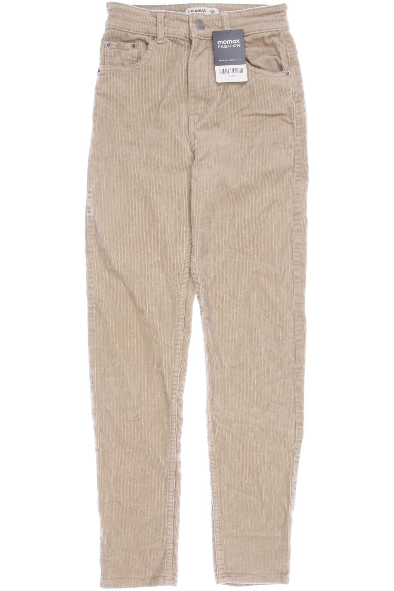 

Pull & Bear Damen Stoffhose, beige, Gr. 34