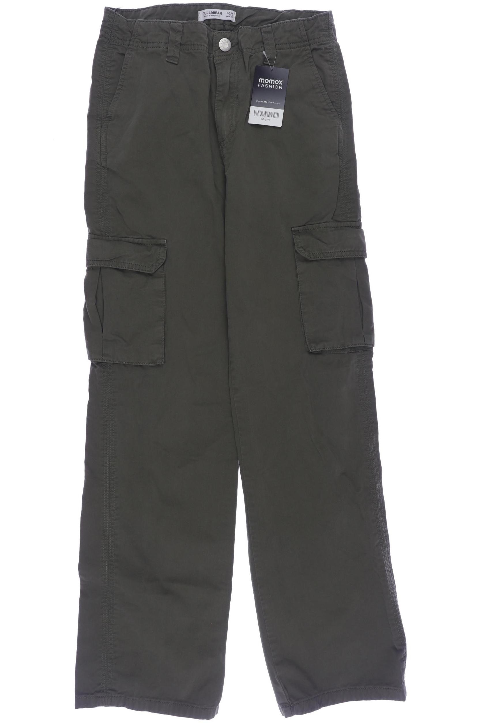 

Pull & Bear Damen Stoffhose, grün, Gr. 38