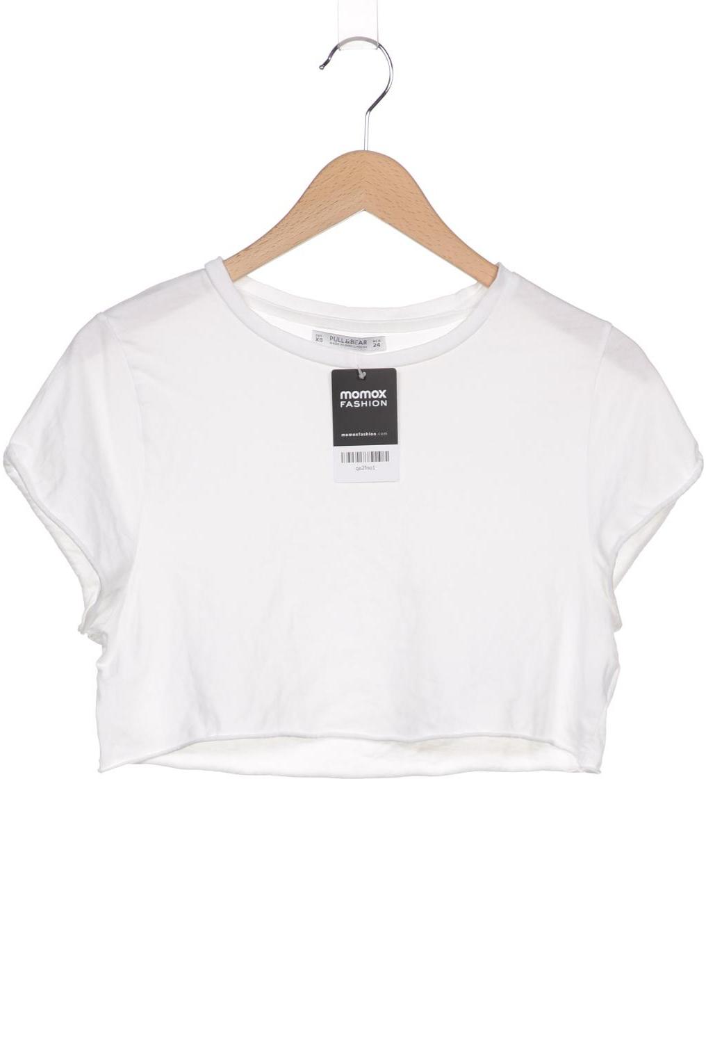 

Pull & Bear Damen T-Shirt, weiß, Gr. 34
