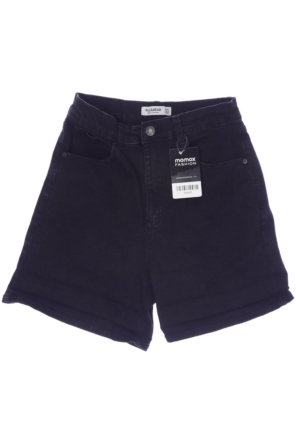 

Pull & Bear Damen Shorts, schwarz, Gr. 36