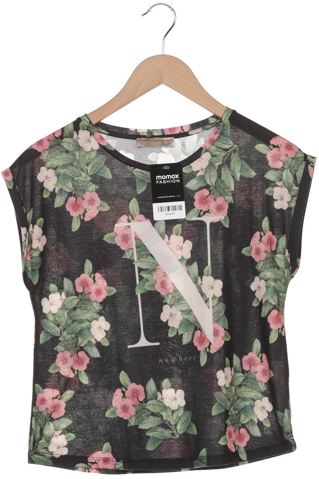 

Pull & Bear Damen T-Shirt, schwarz, Gr. 36