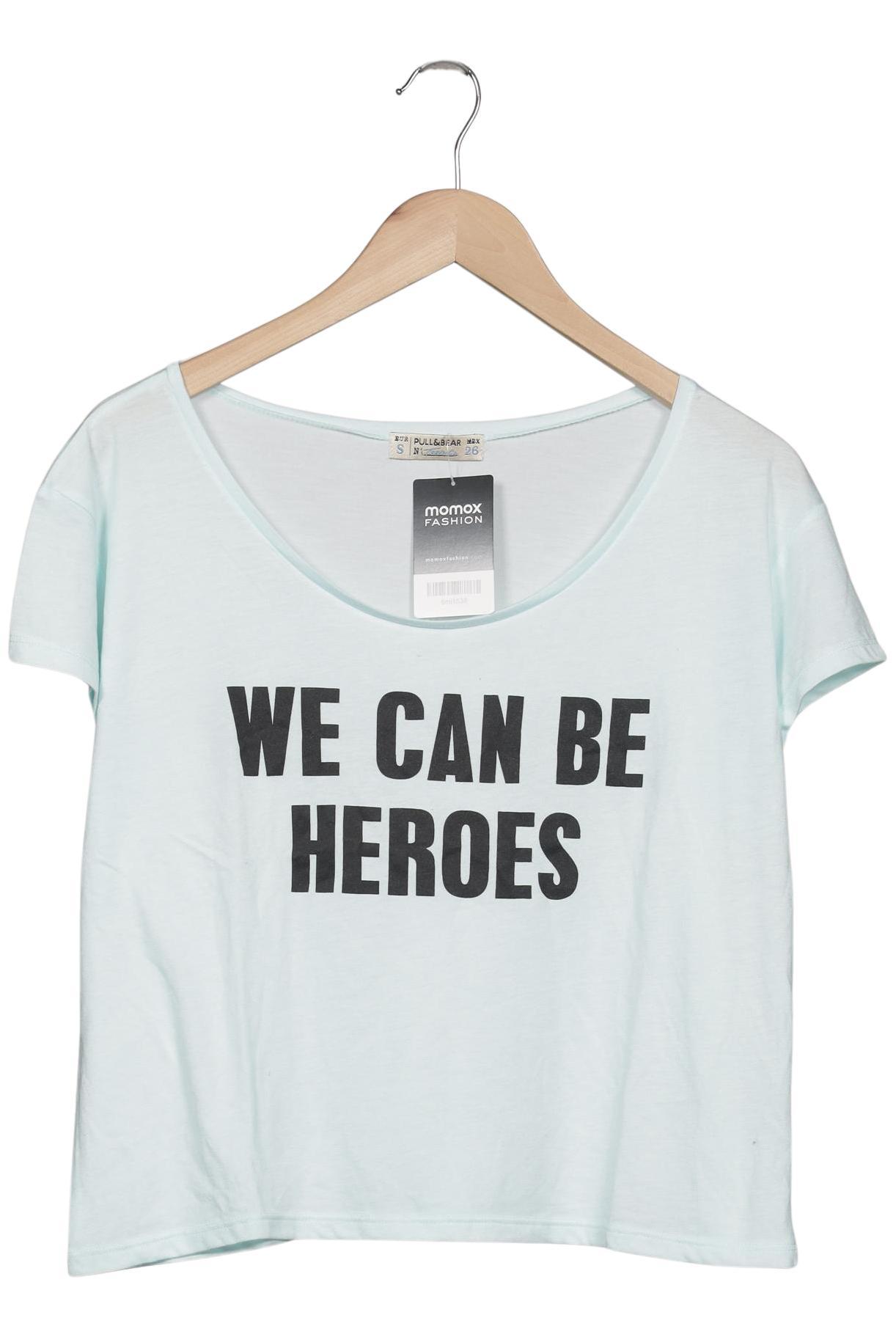 

Pull & Bear Damen T-Shirt, hellblau, Gr. 36