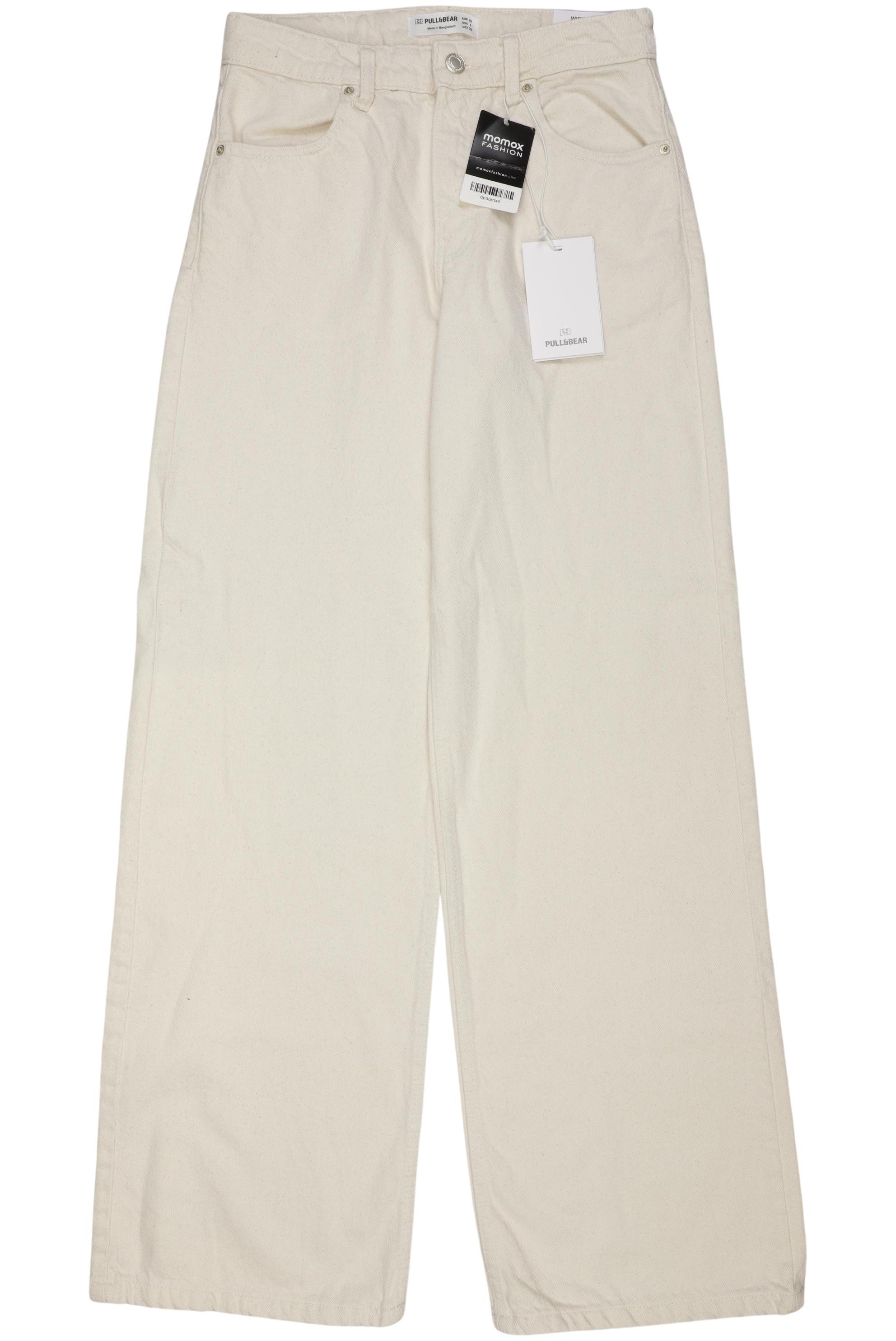 

Pull & Bear Damen Jeans, cremeweiß, Gr. 36