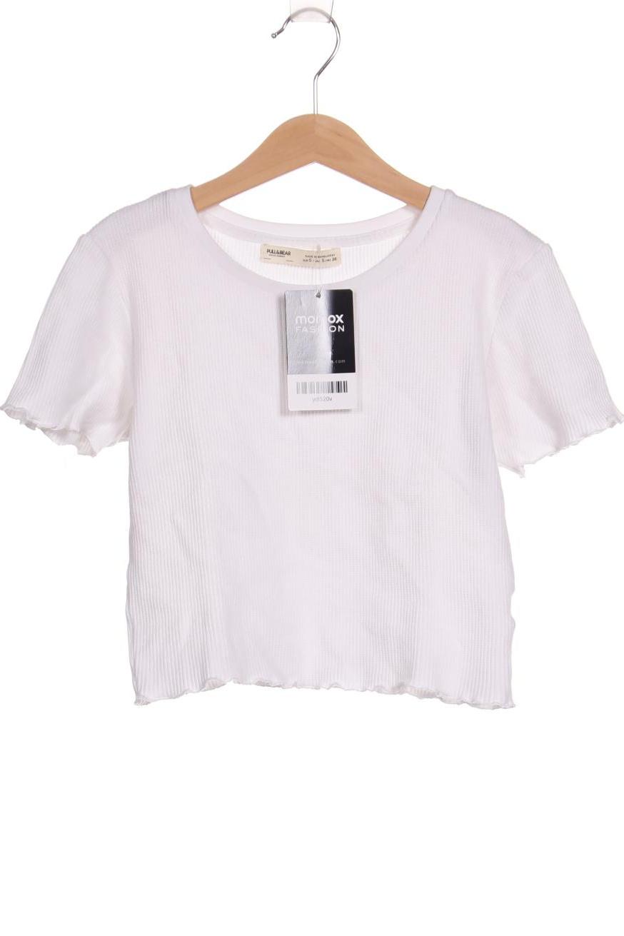 

Pull & Bear Damen T-Shirt, weiß, Gr. 36