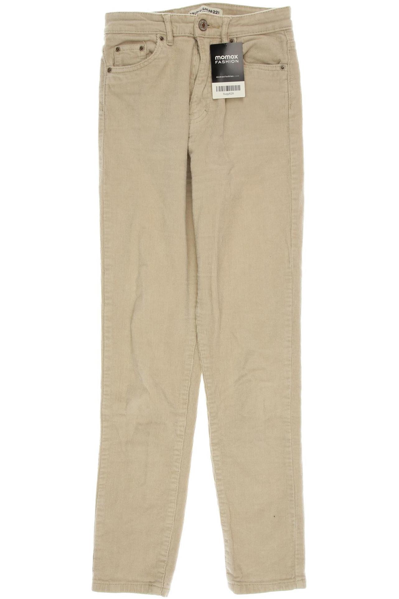 

Pull & Bear Damen Stoffhose, cremeweiß