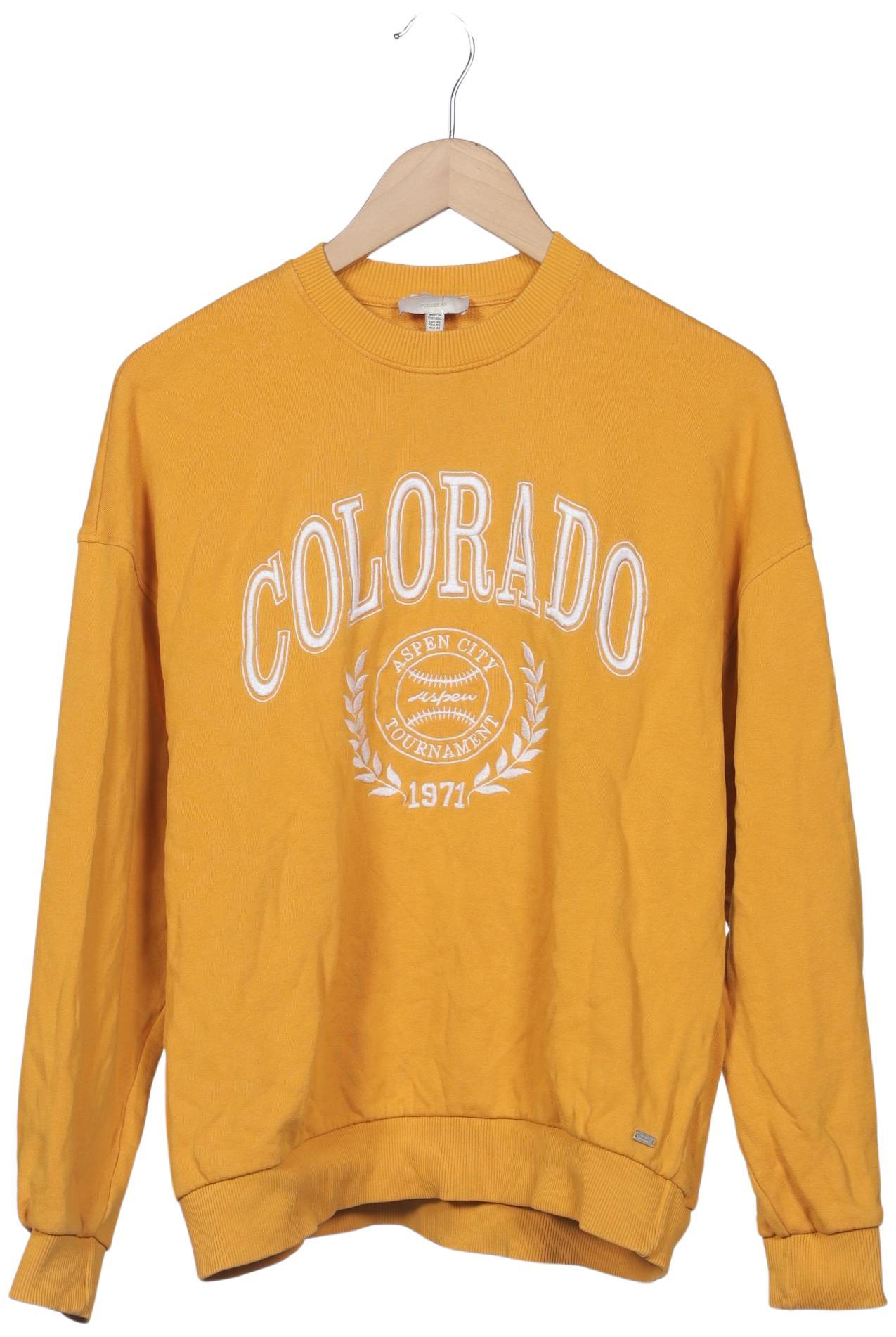 

Pull & Bear Damen Sweatshirt, gelb, Gr. 34