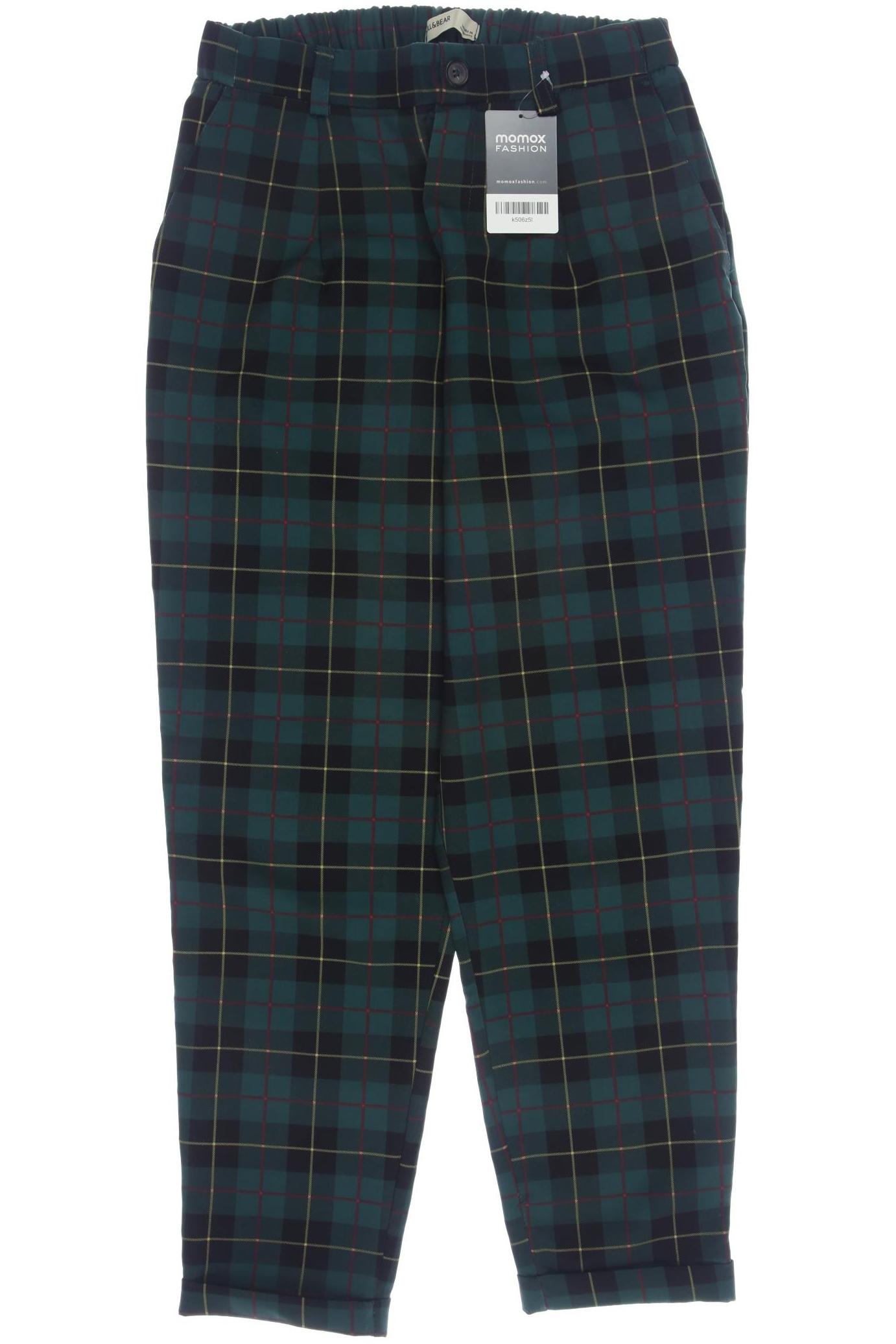 

Pull & Bear Damen Stoffhose, grün, Gr. 0