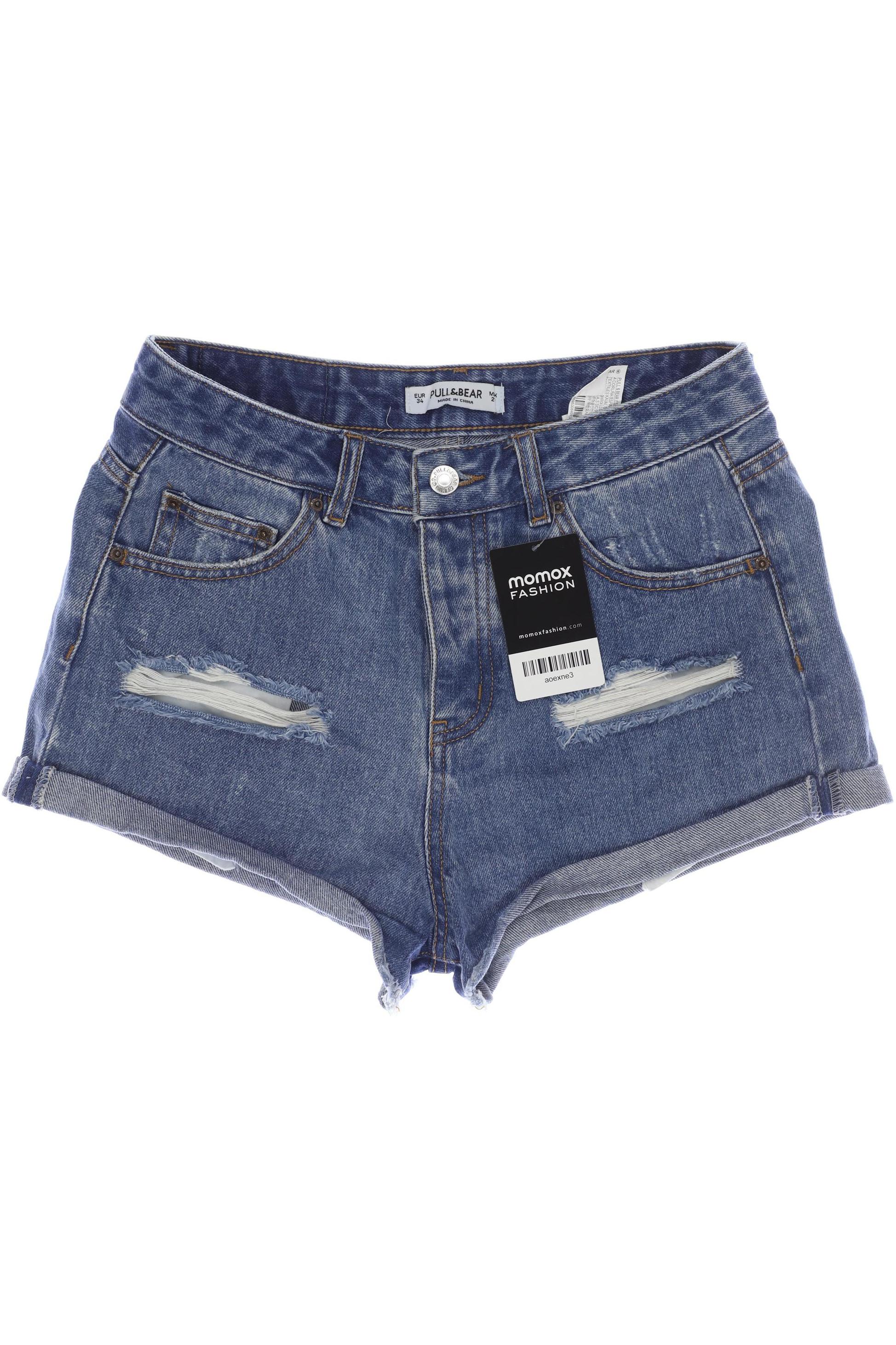 

Pull & Bear Damen Shorts, blau, Gr. 34
