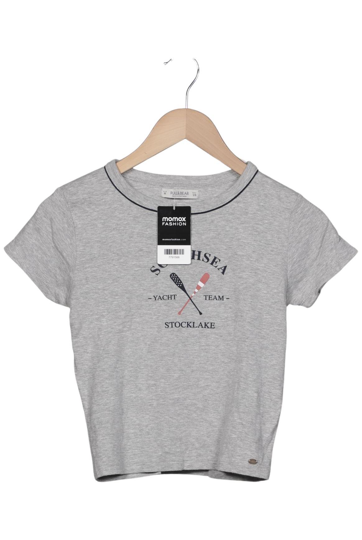 

Pull & Bear Damen T-Shirt, grau, Gr. 38