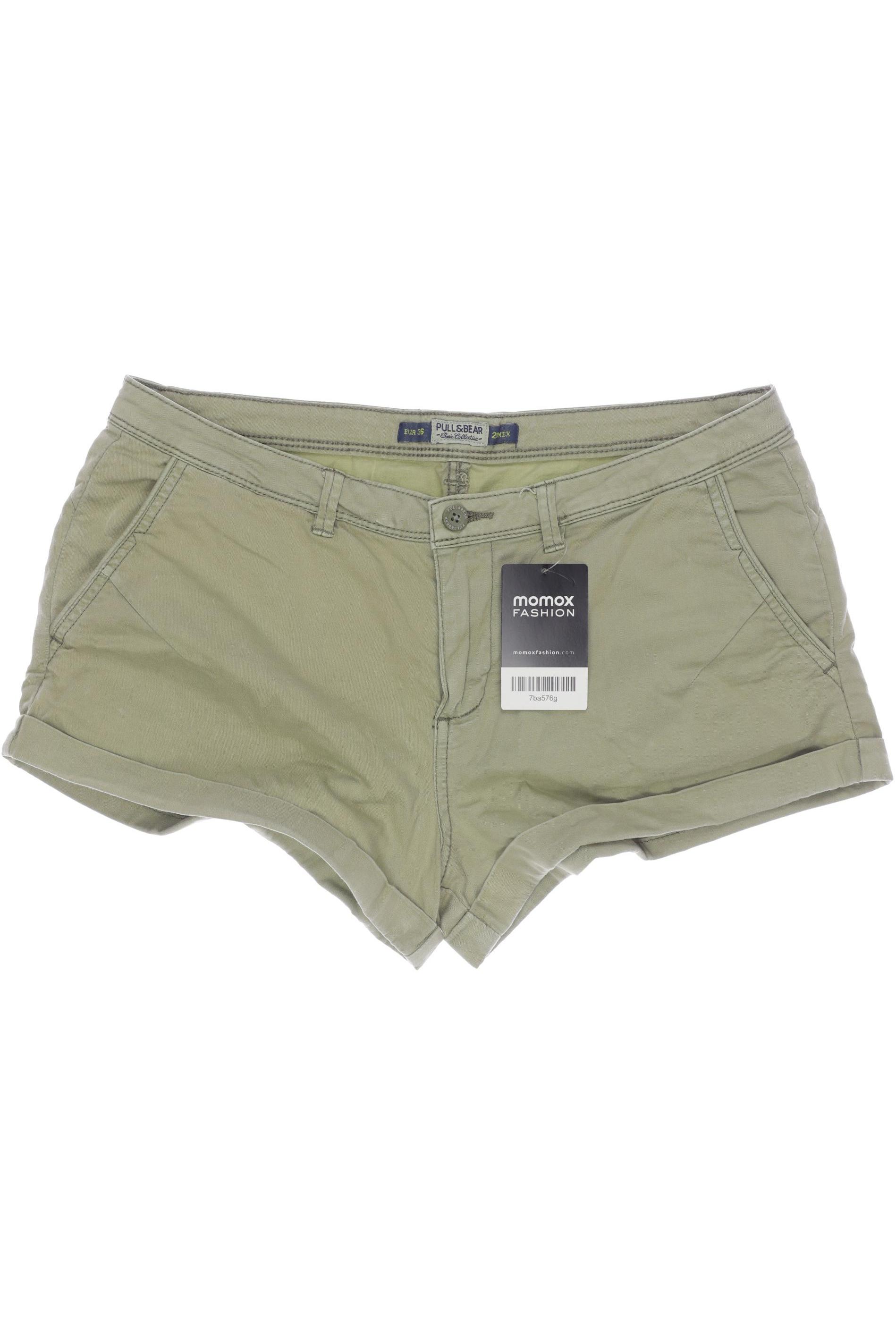 

Pull & Bear Damen Shorts, grün, Gr. 36