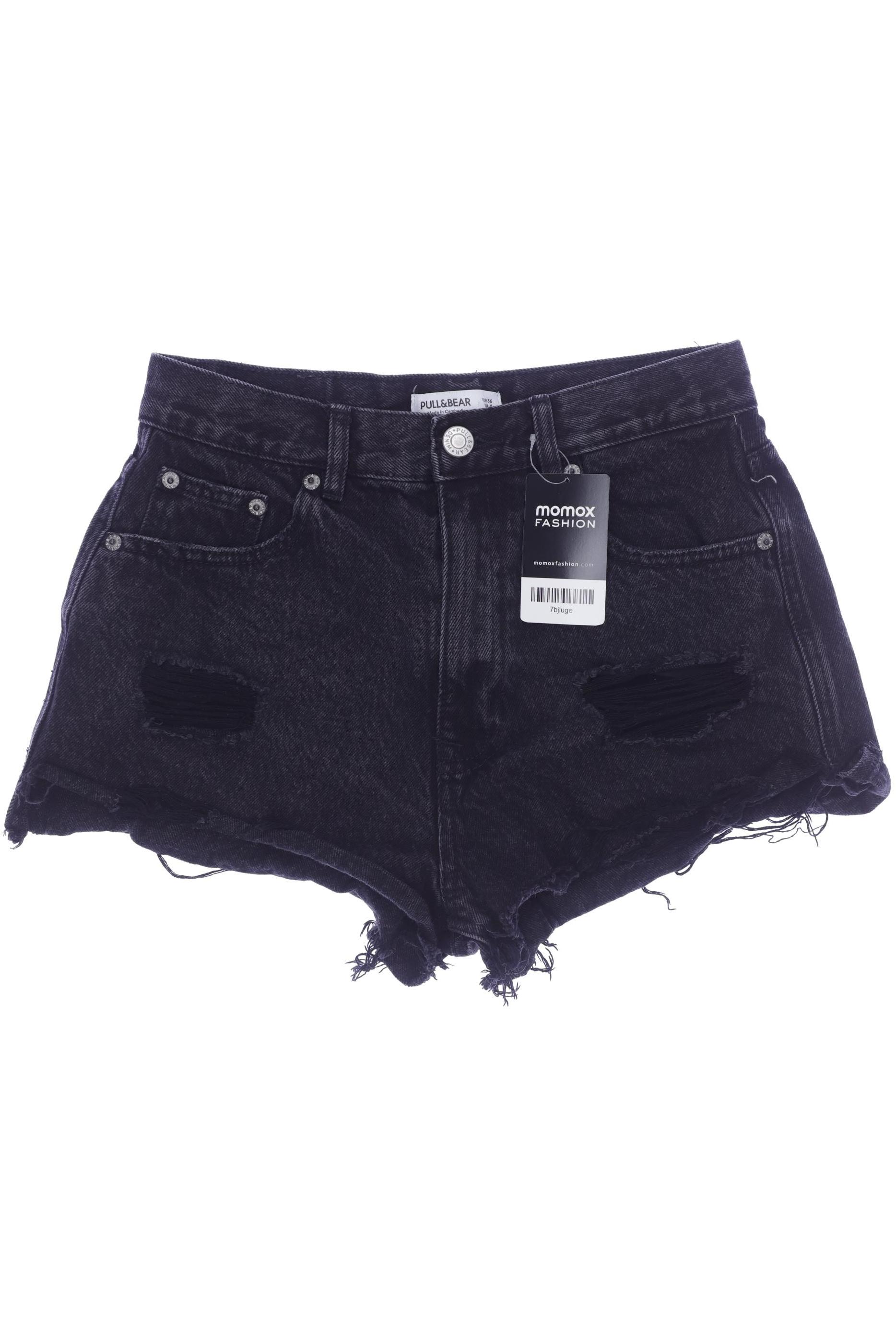 

Pull & Bear Damen Shorts, schwarz, Gr. 36