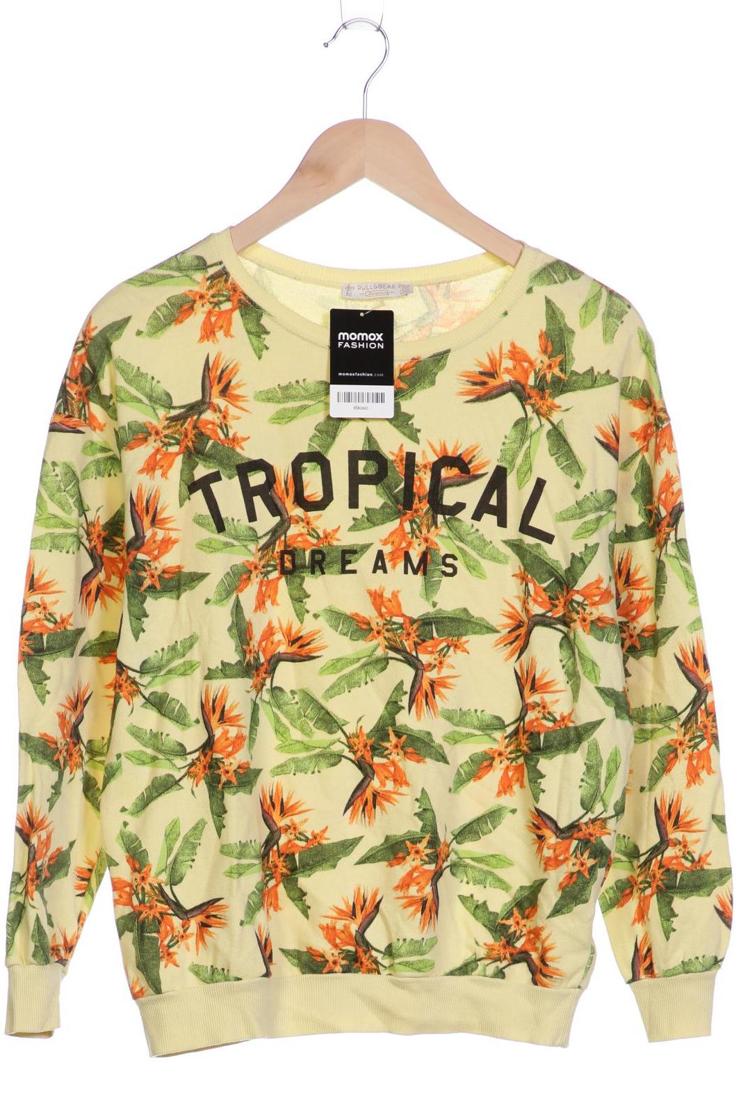 

Pull & Bear Damen Sweatshirt, gelb