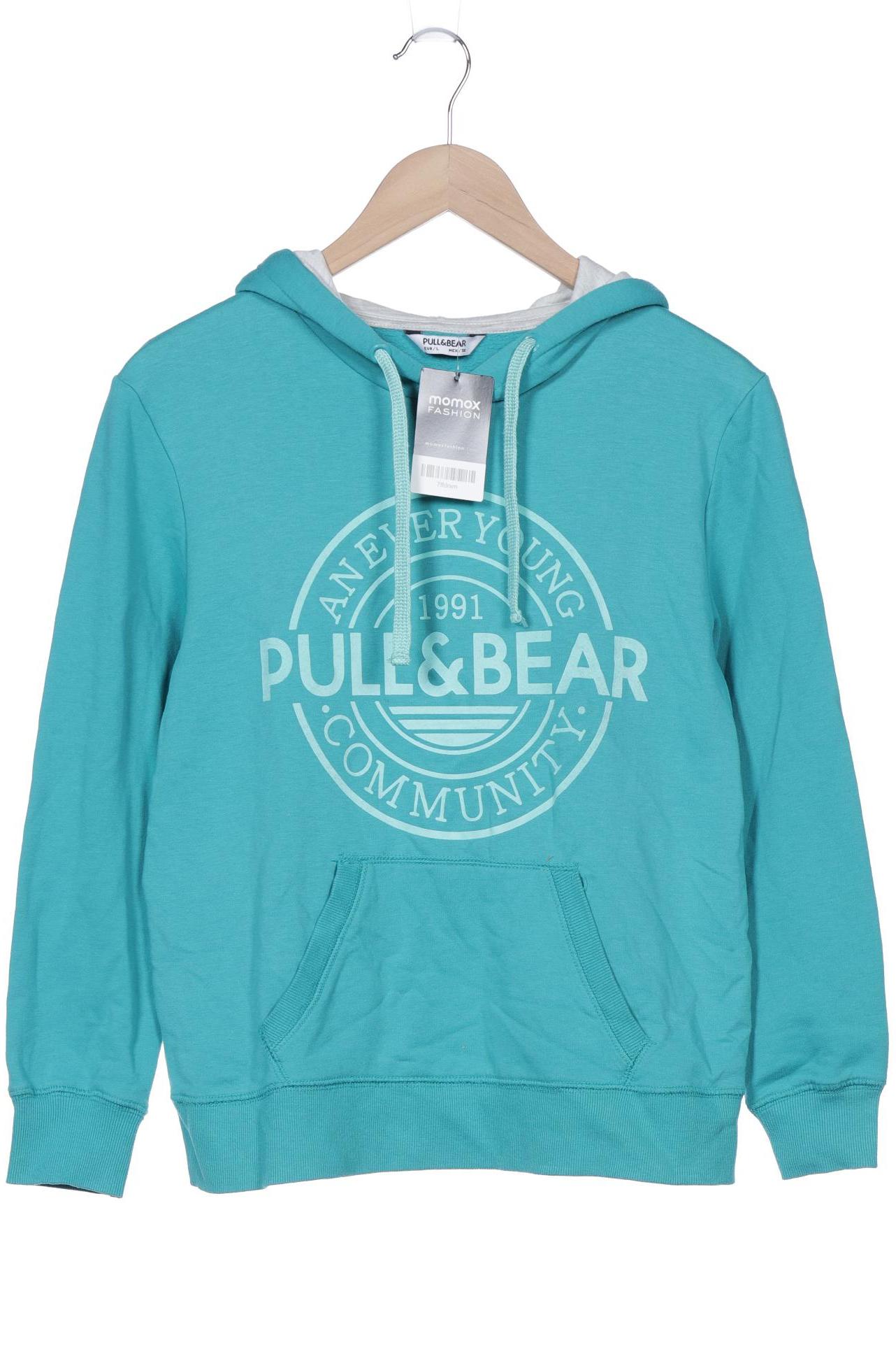 

Pull & Bear Damen Kapuzenpullover, türkis, Gr. 42