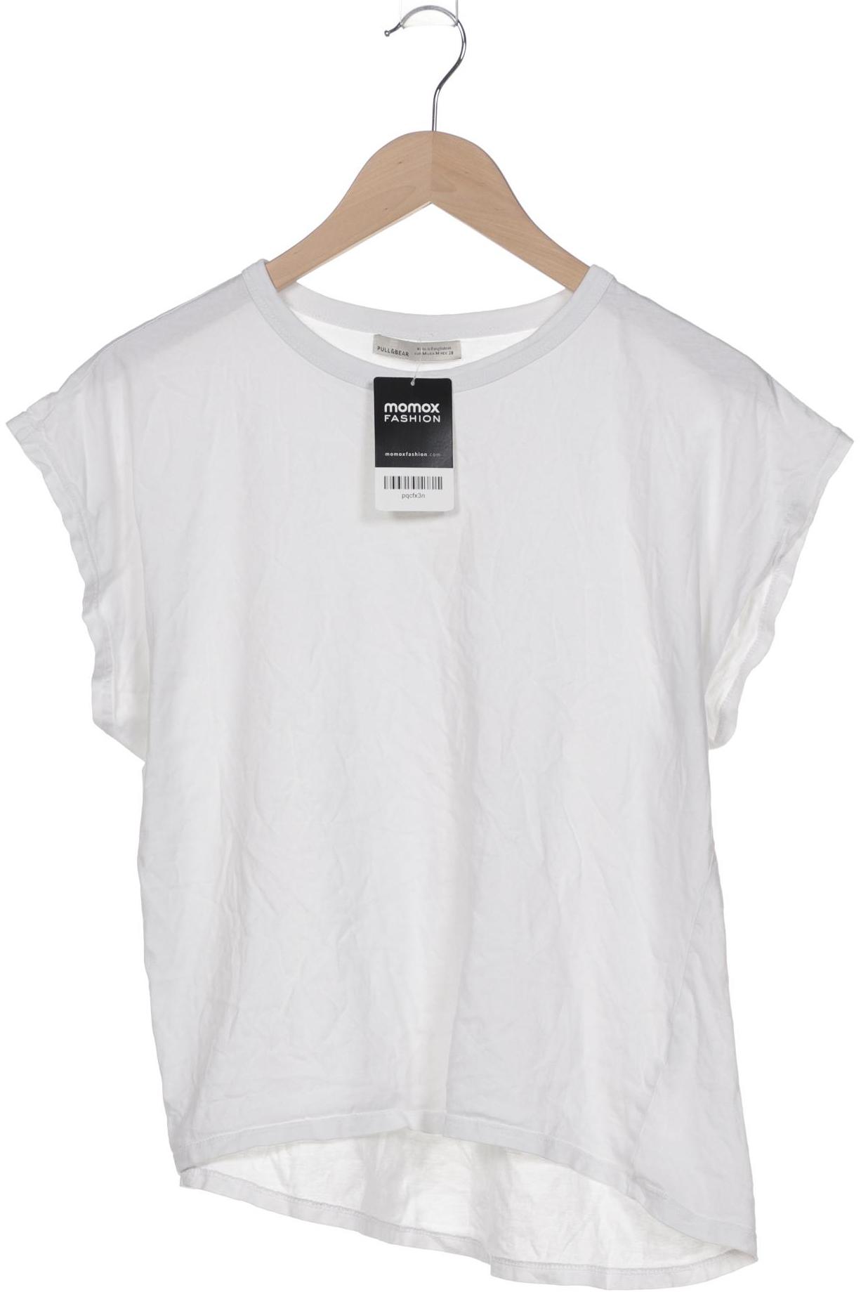 

Pull & Bear Damen T-Shirt, weiß, Gr. 38