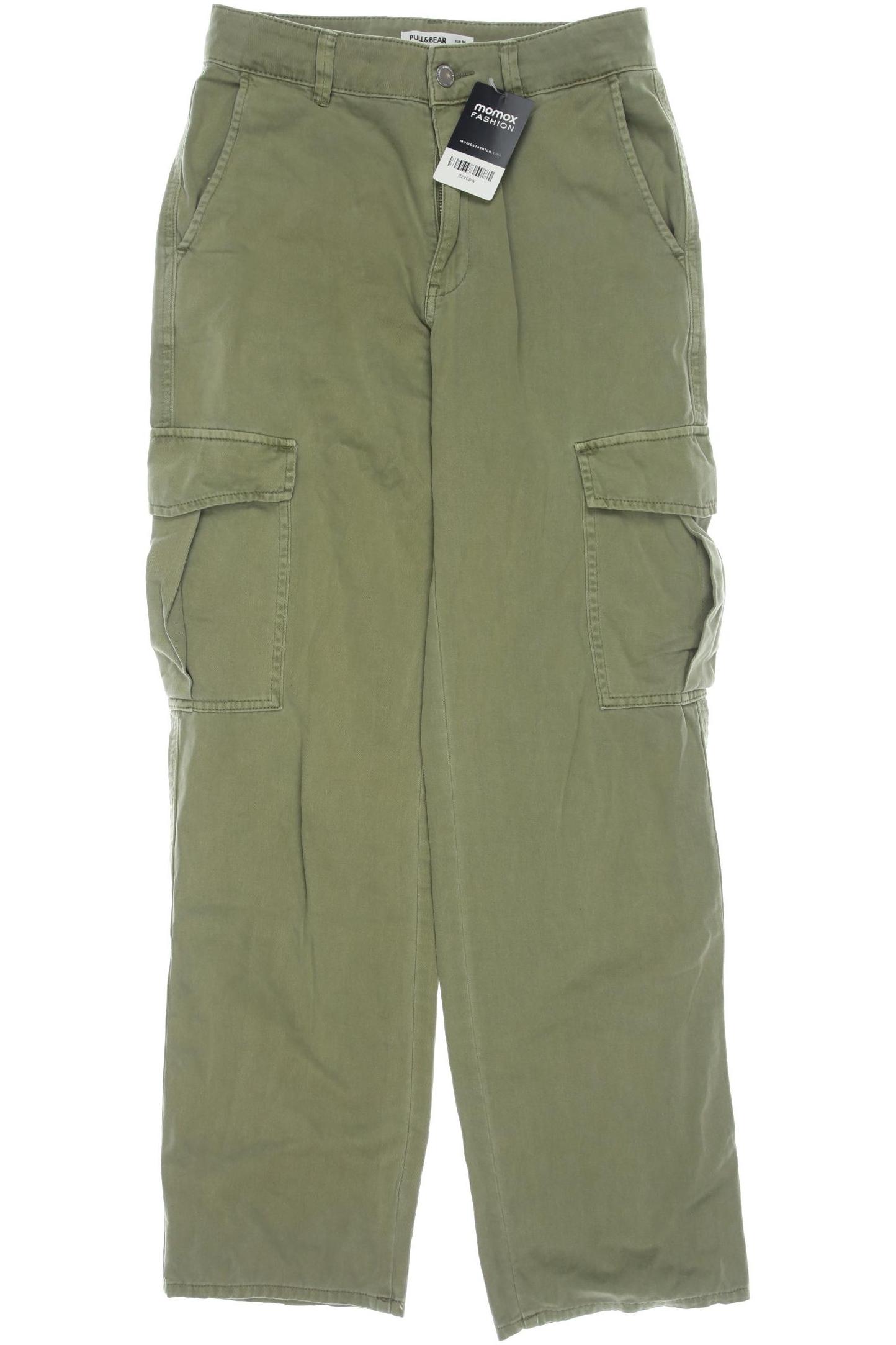 

Pull & Bear Damen Stoffhose, grün, Gr. 36