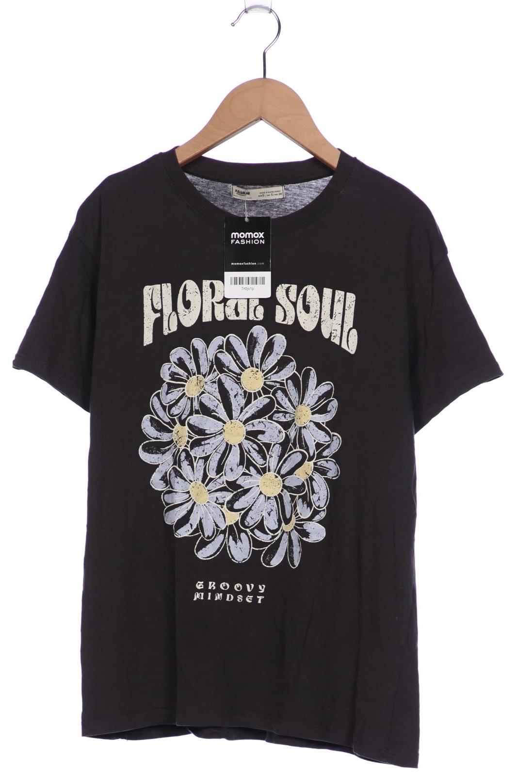 

Pull & Bear Damen T-Shirt, grau, Gr. 36