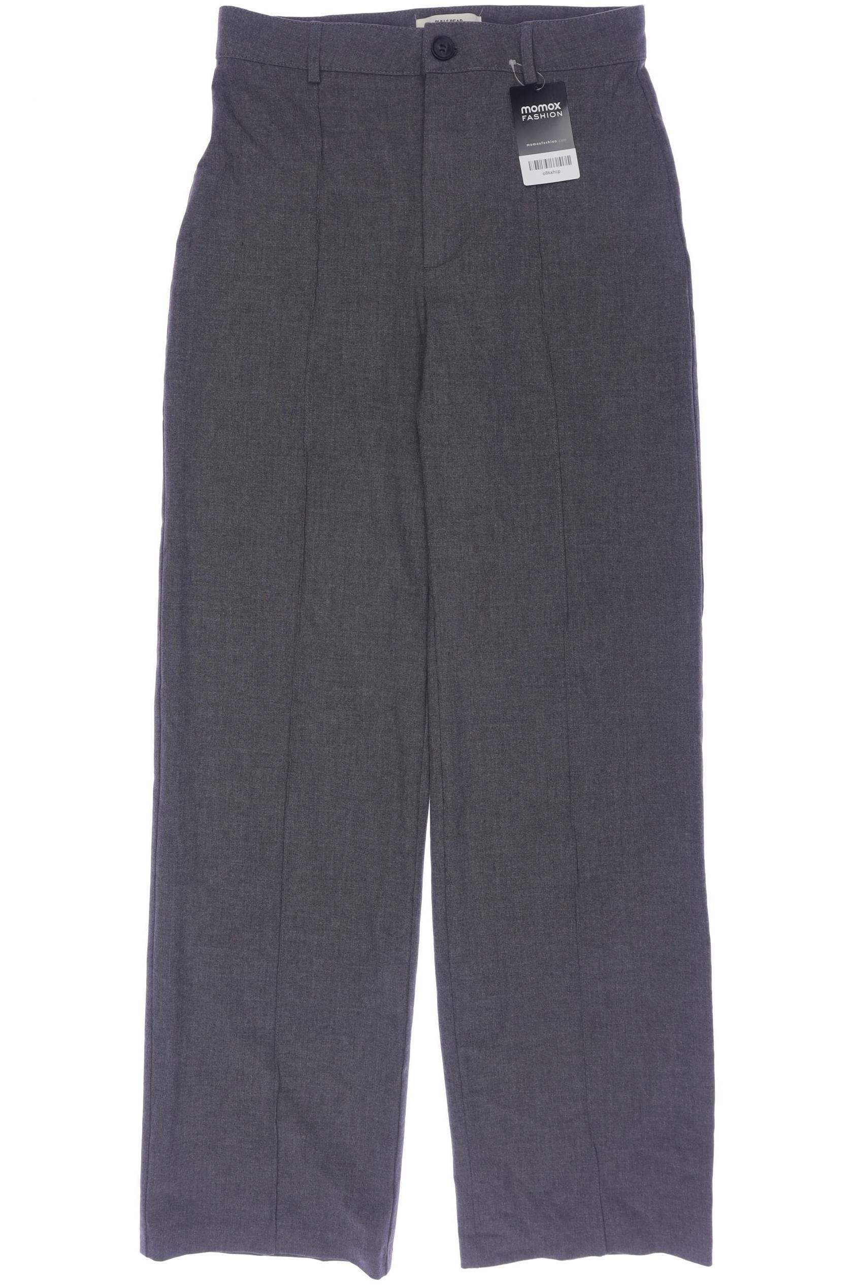 

Pull & Bear Damen Stoffhose, grau, Gr. 0