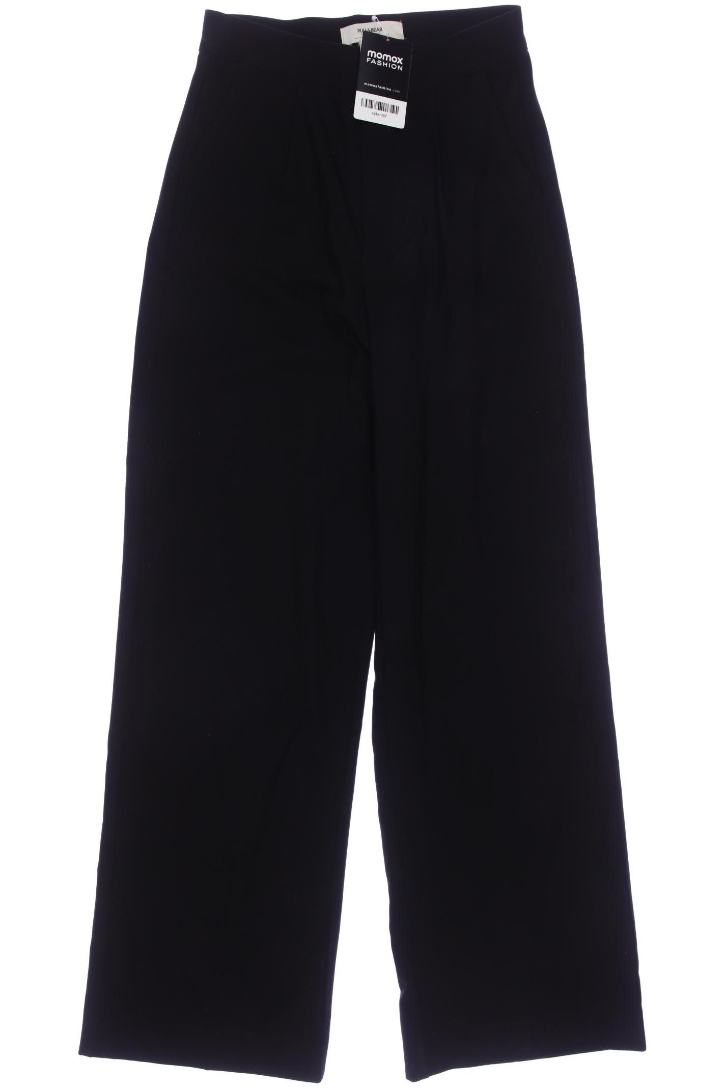 

Pull & Bear Damen Stoffhose, schwarz, Gr. 0