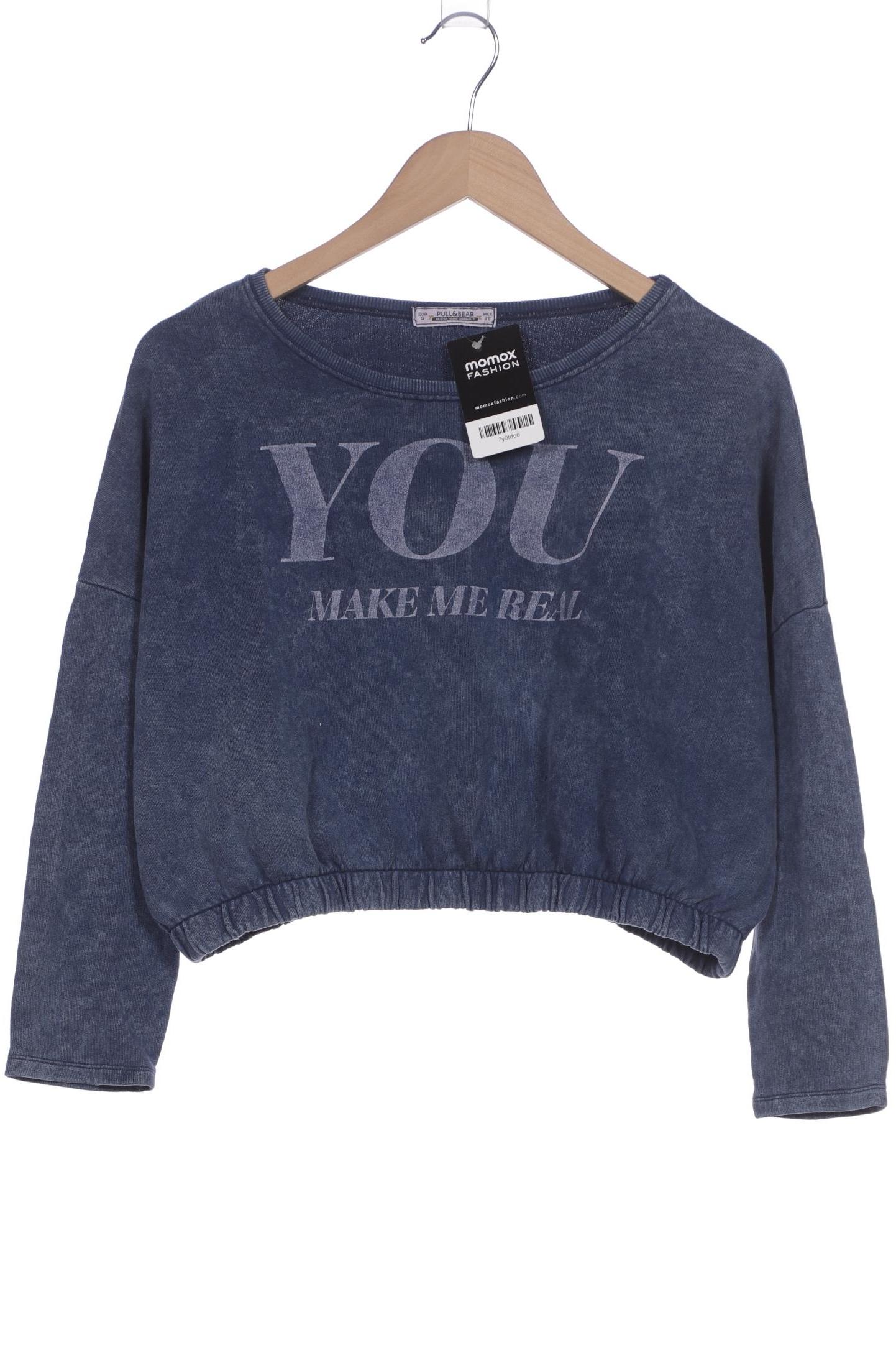 

Pull & Bear Damen Sweatshirt, blau, Gr. 36