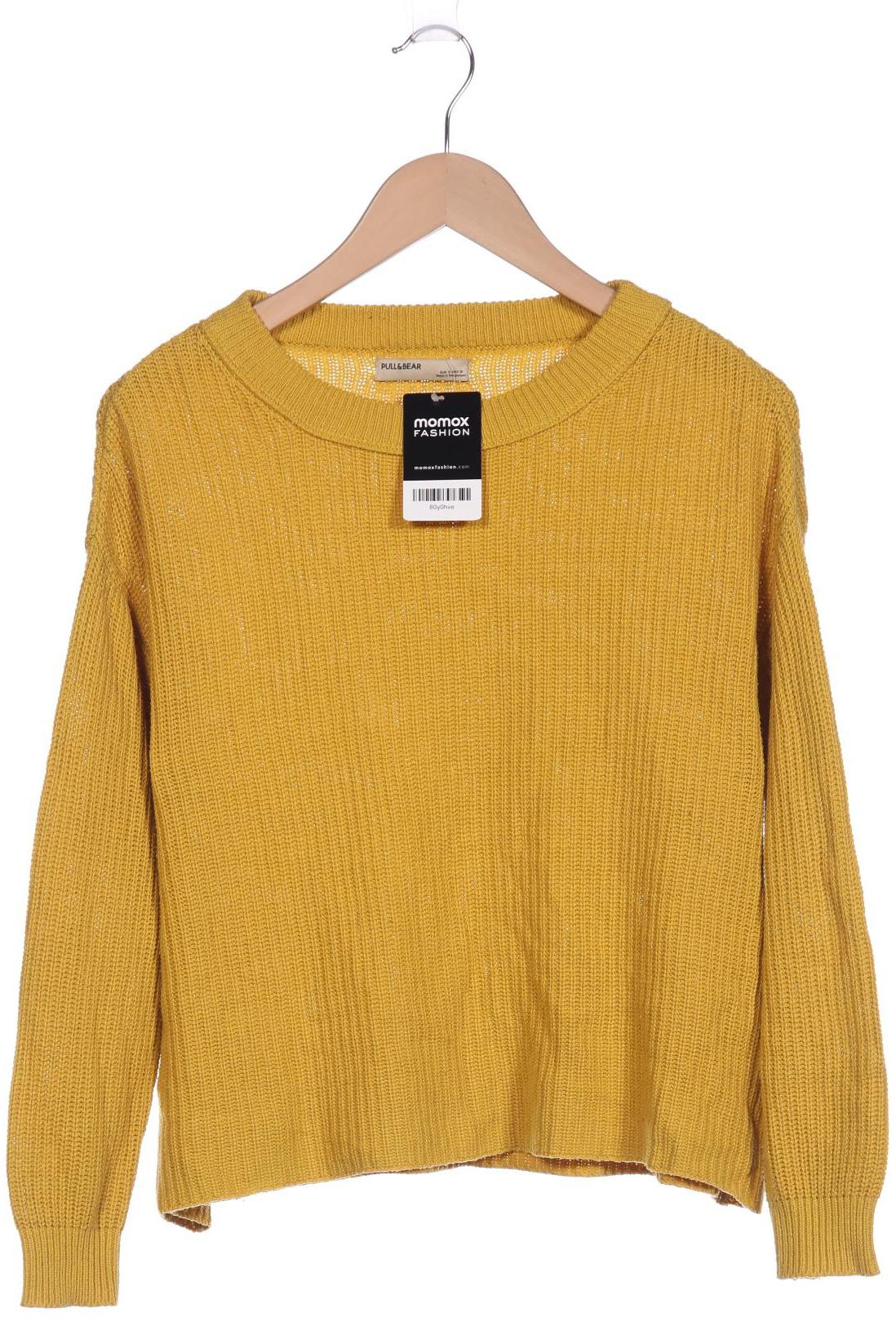 

Pull & Bear Damen Pullover, gelb, Gr. 36