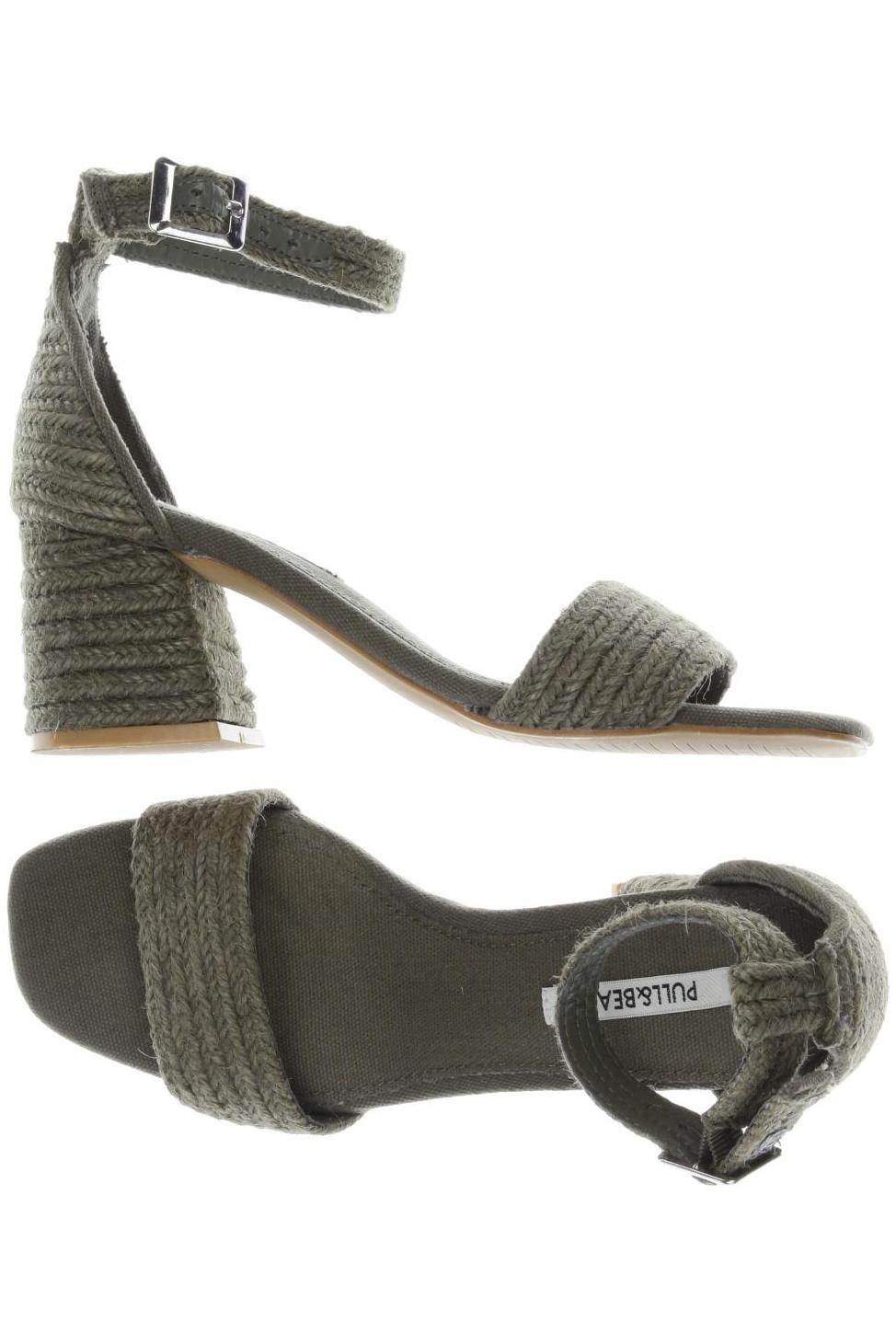 

Pull & Bear Damen Sandale, grün, Gr. 35