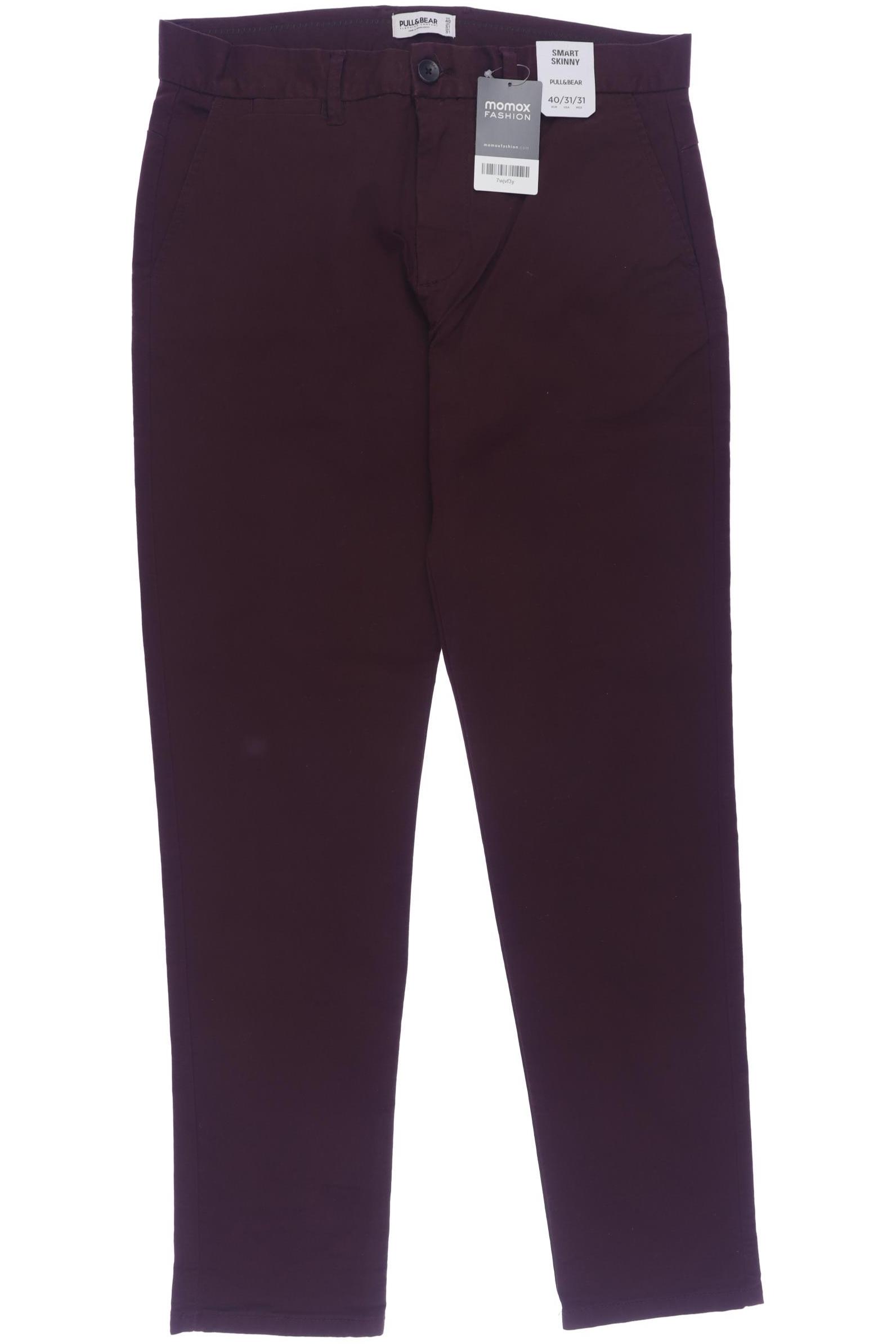 

Pull & Bear Damen Stoffhose, bordeaux, Gr. 40