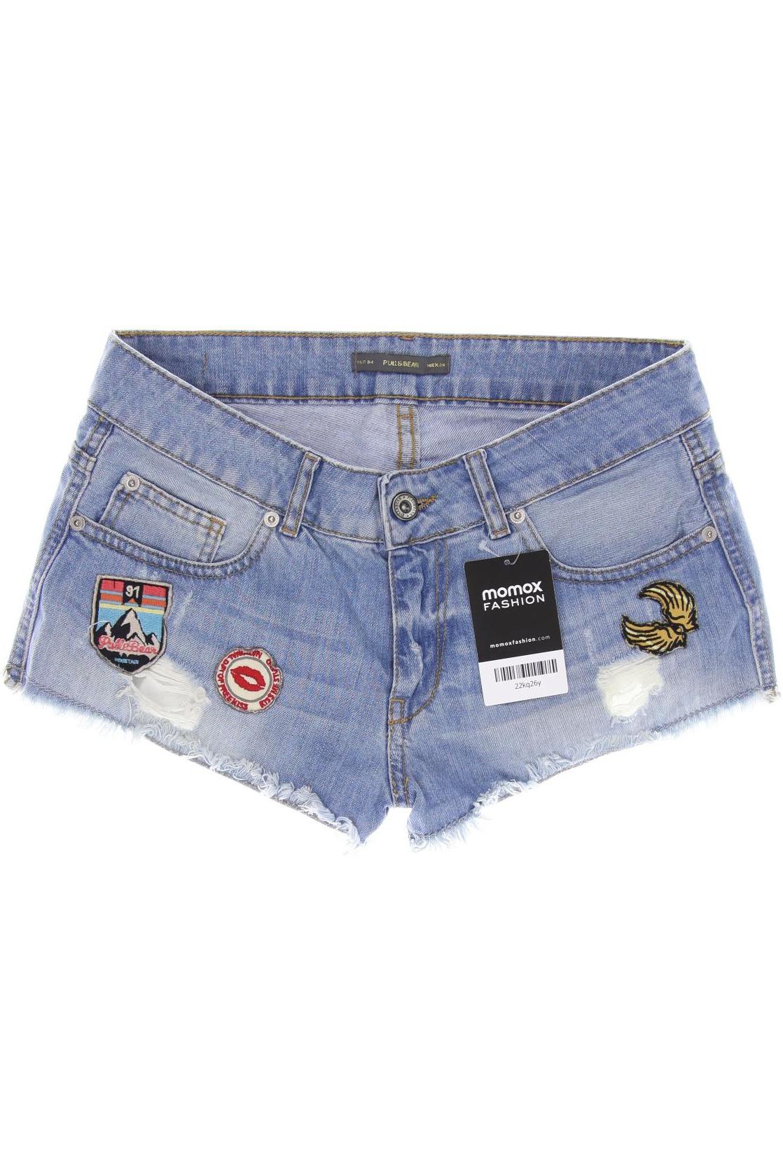 

Pull & Bear Damen Shorts, blau, Gr. 34