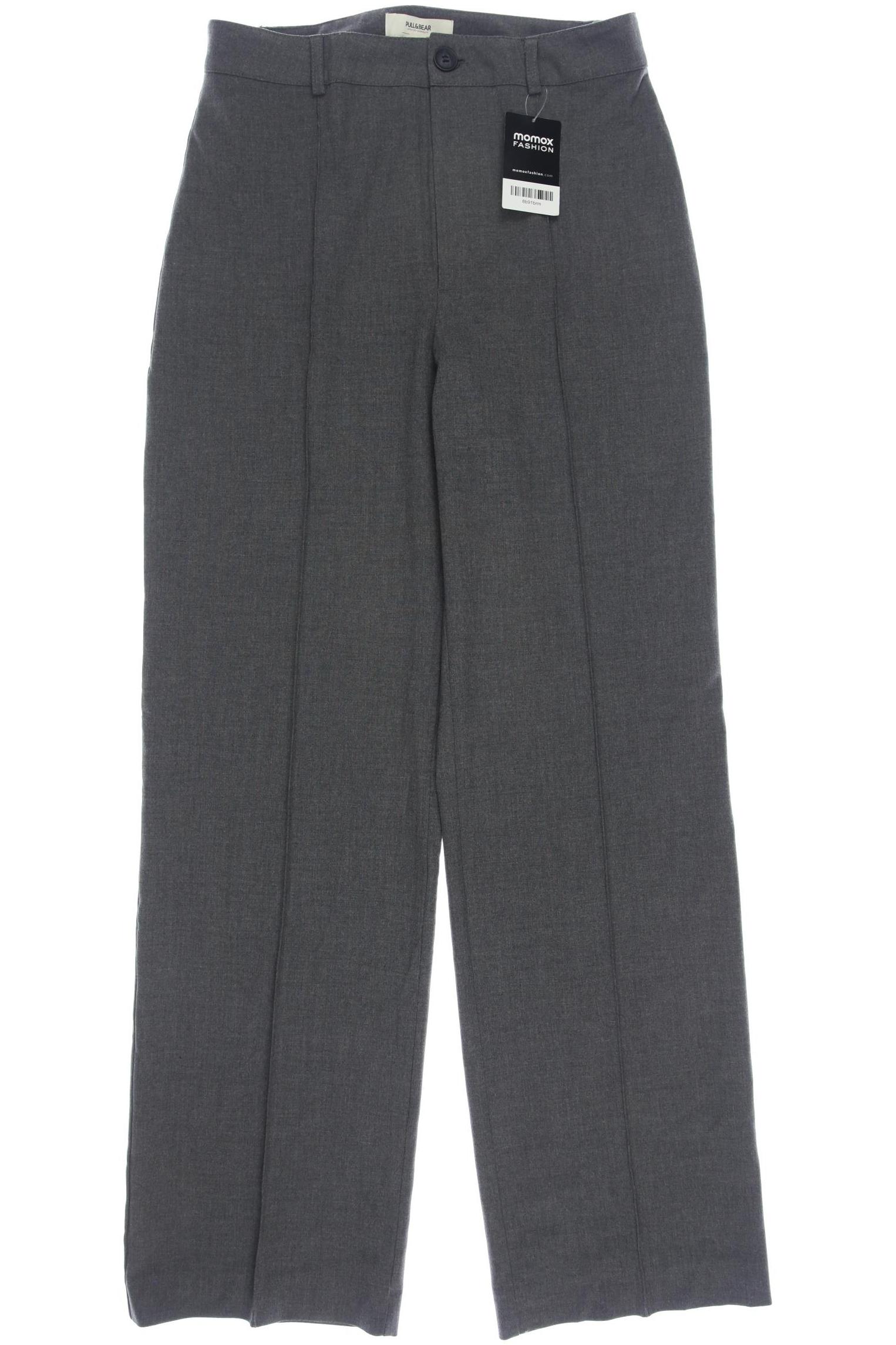 

Pull & Bear Damen Stoffhose, grau, Gr. 0