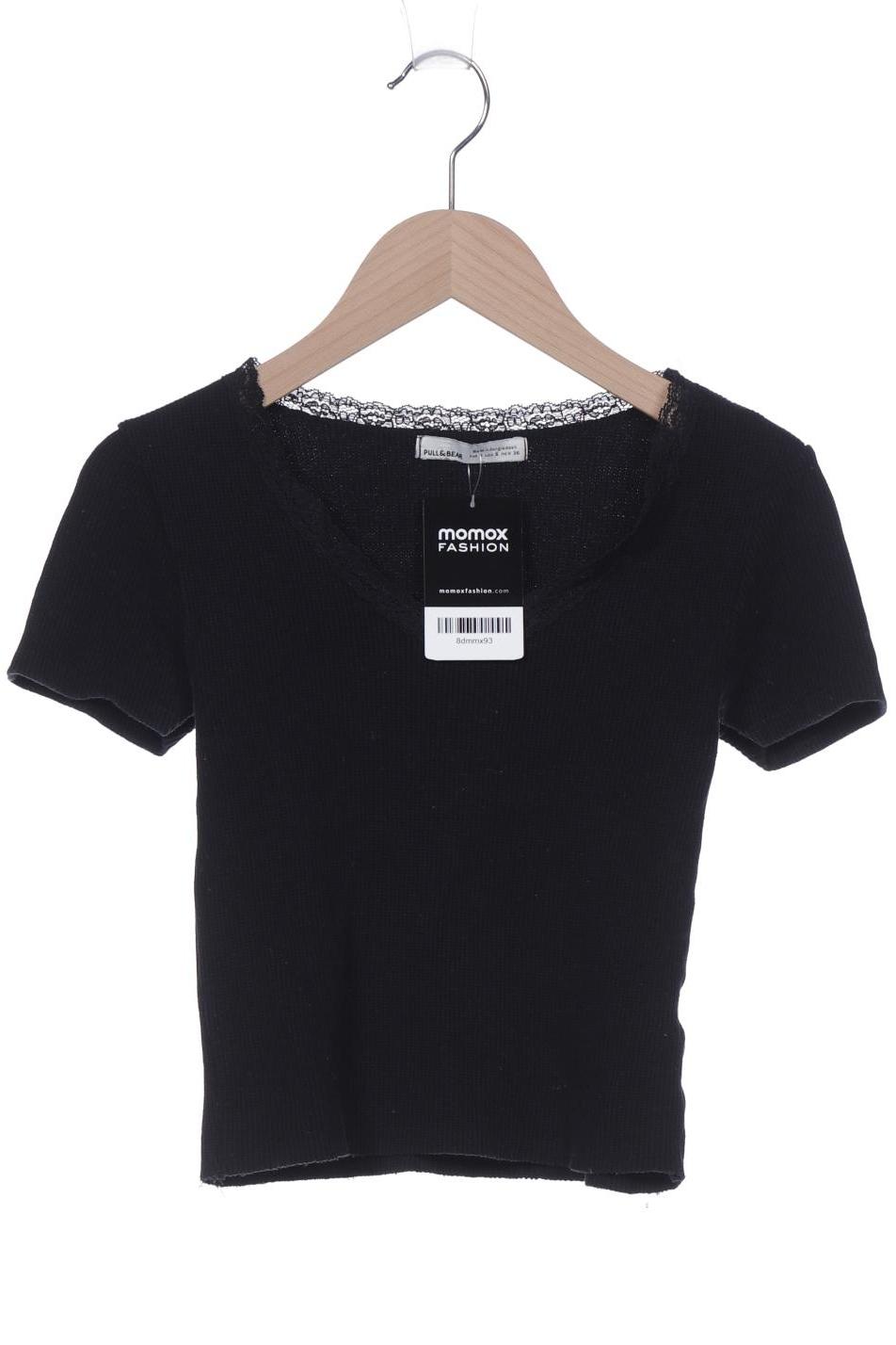 

Pull & Bear Damen T-Shirt, schwarz, Gr. 36