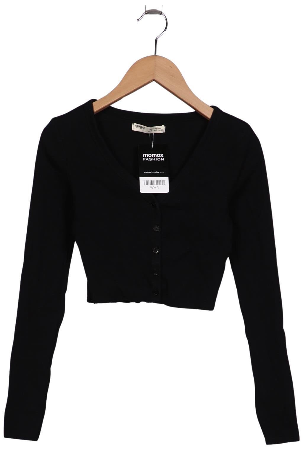 

Pull & Bear Damen Langarmshirt, schwarz, Gr. 36