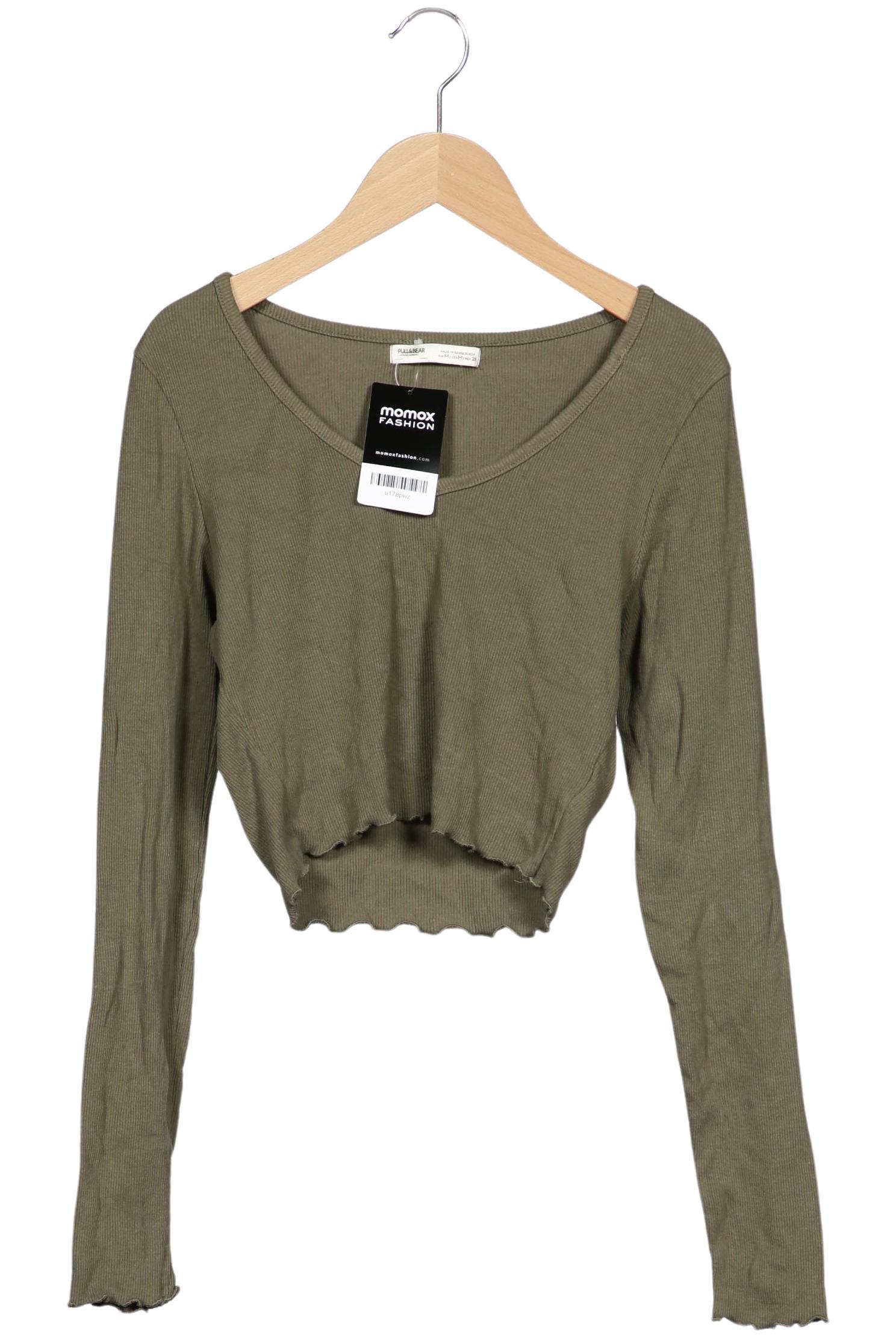 

Pull & Bear Damen Langarmshirt, grün, Gr. 38