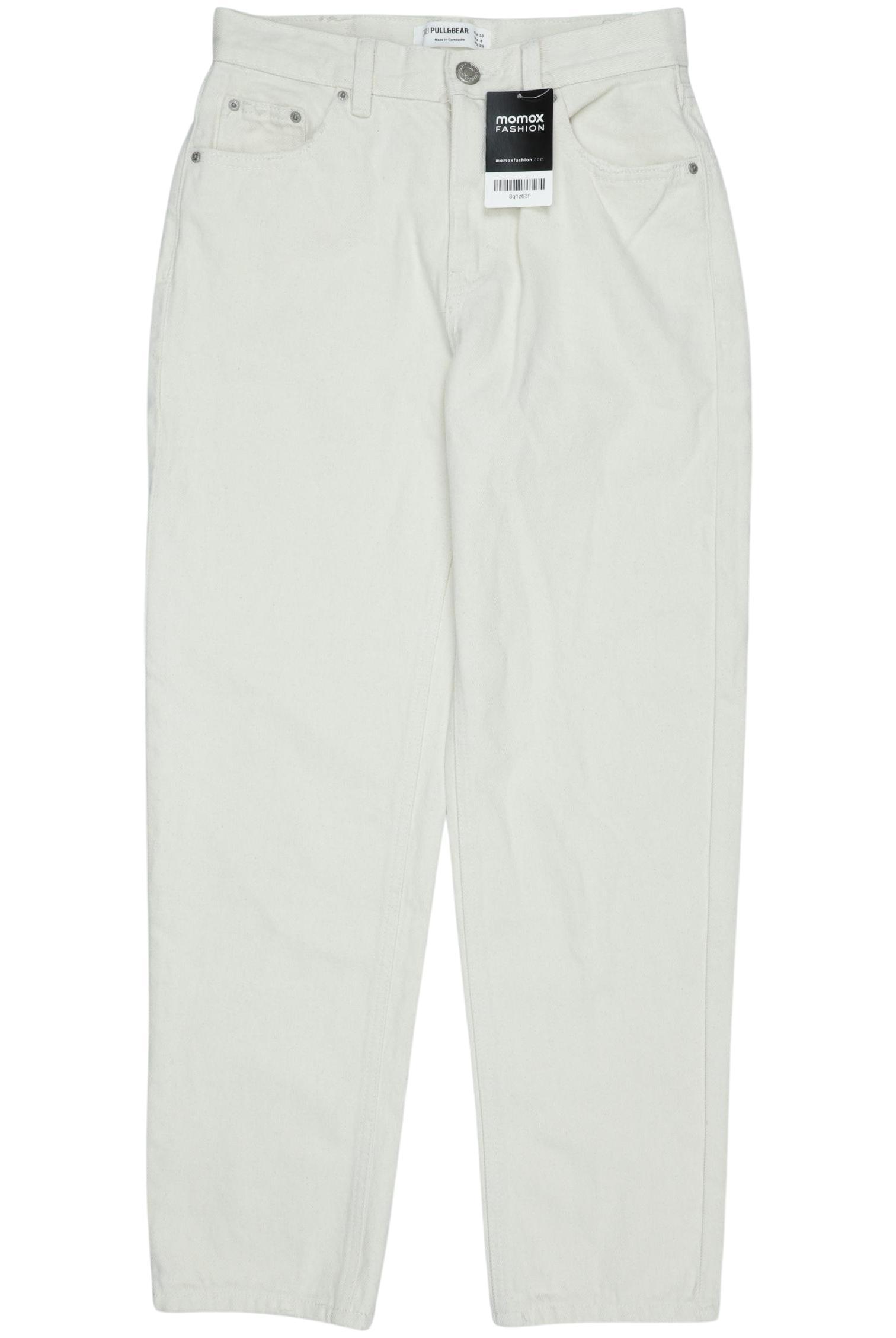 

Pull & Bear Damen Jeans, cremeweiß, Gr. 36