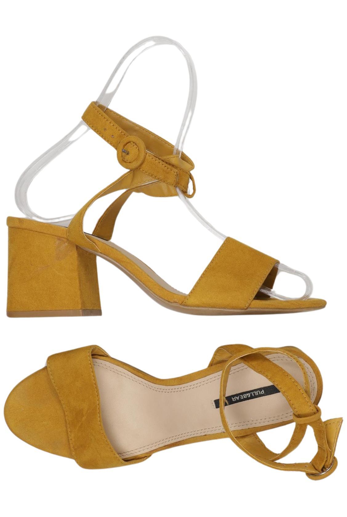 

Pull & Bear Damen Sandale, gelb, Gr. 38