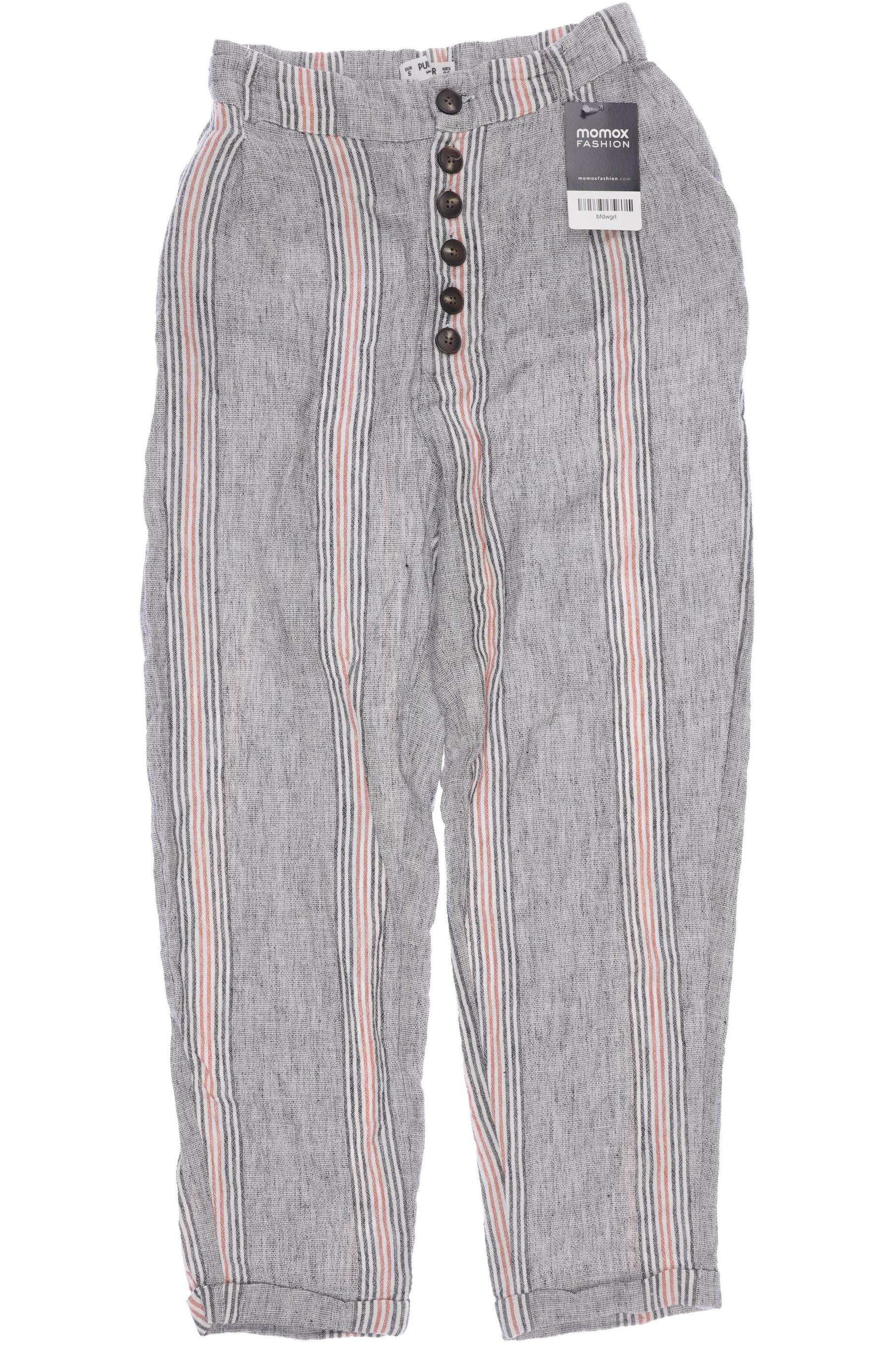 

Pull & Bear Damen Stoffhose, grau, Gr. 0
