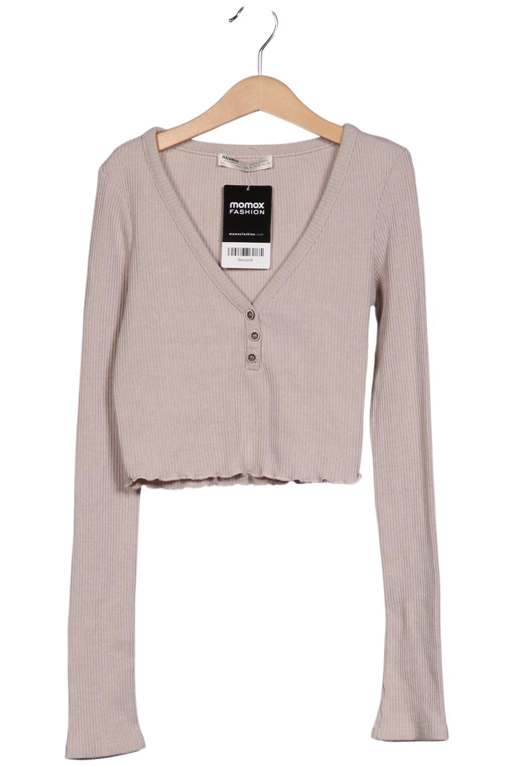

Pull & Bear Damen Langarmshirt, beige, Gr. 36