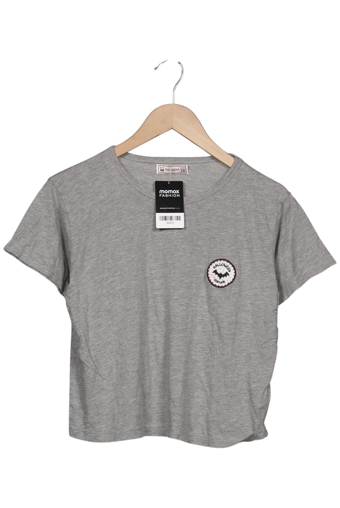 

Pull & Bear Damen T-Shirt, grau, Gr. 38