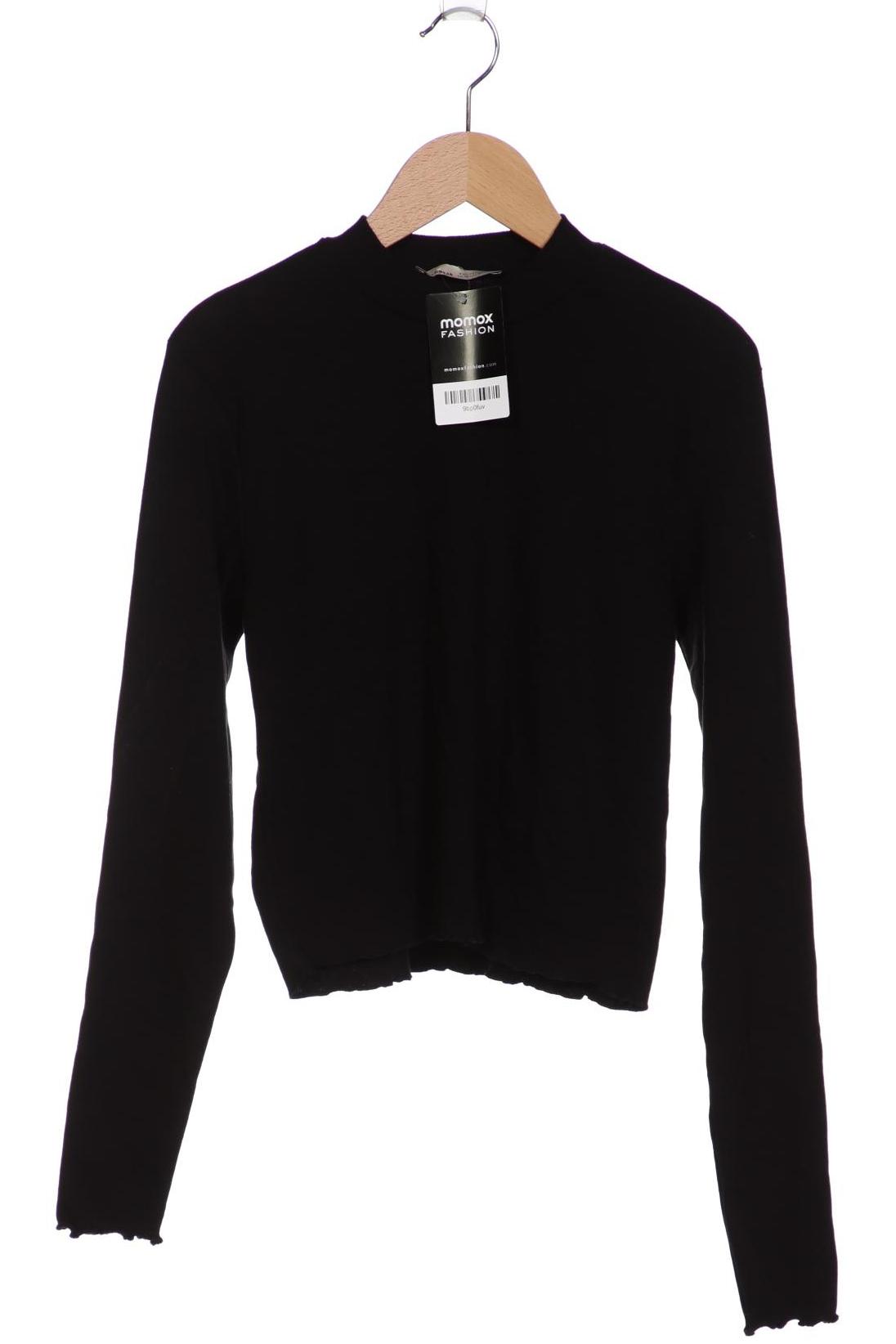 

Pull & Bear Damen Langarmshirt, schwarz, Gr. 44