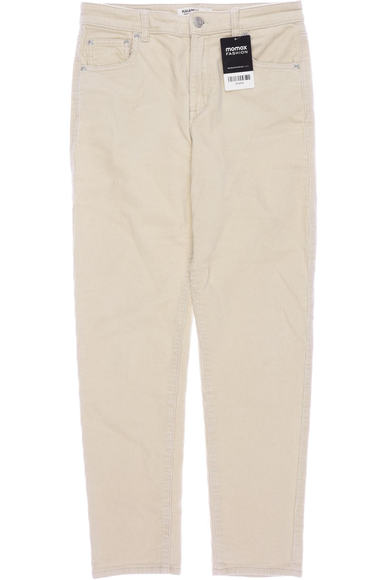 

Pull & Bear Damen Stoffhose, cremeweiß, Gr. 38
