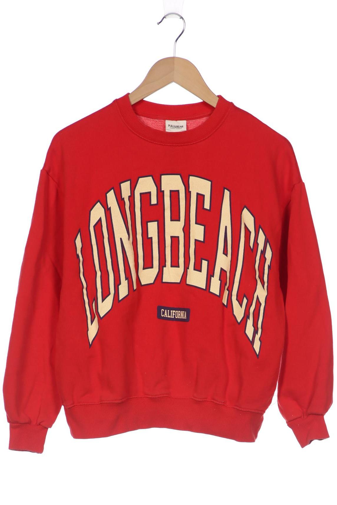 

Pull & Bear Damen Sweatshirt, rot, Gr. 36