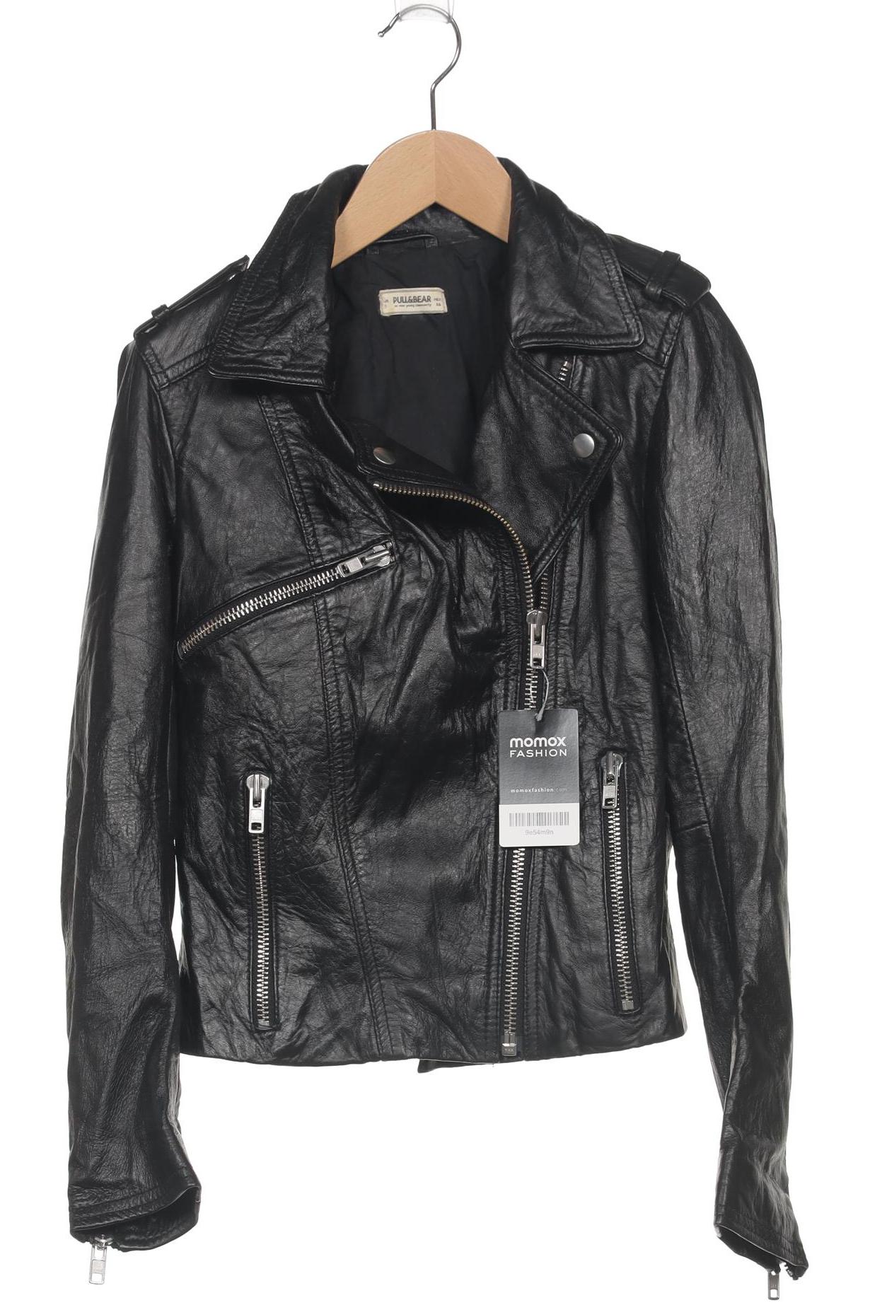 

Pull & Bear Damen Jacke, schwarz, Gr. 36
