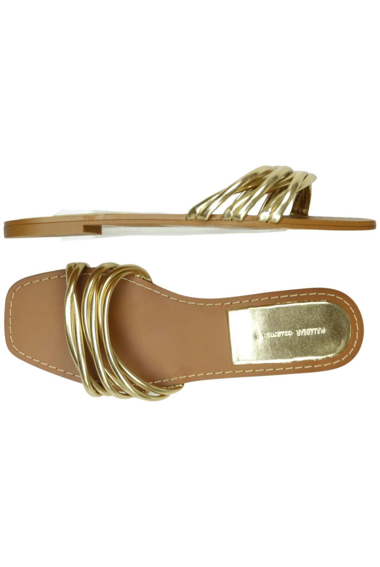 

Pull & Bear Damen Sandale, gold, Gr. 38